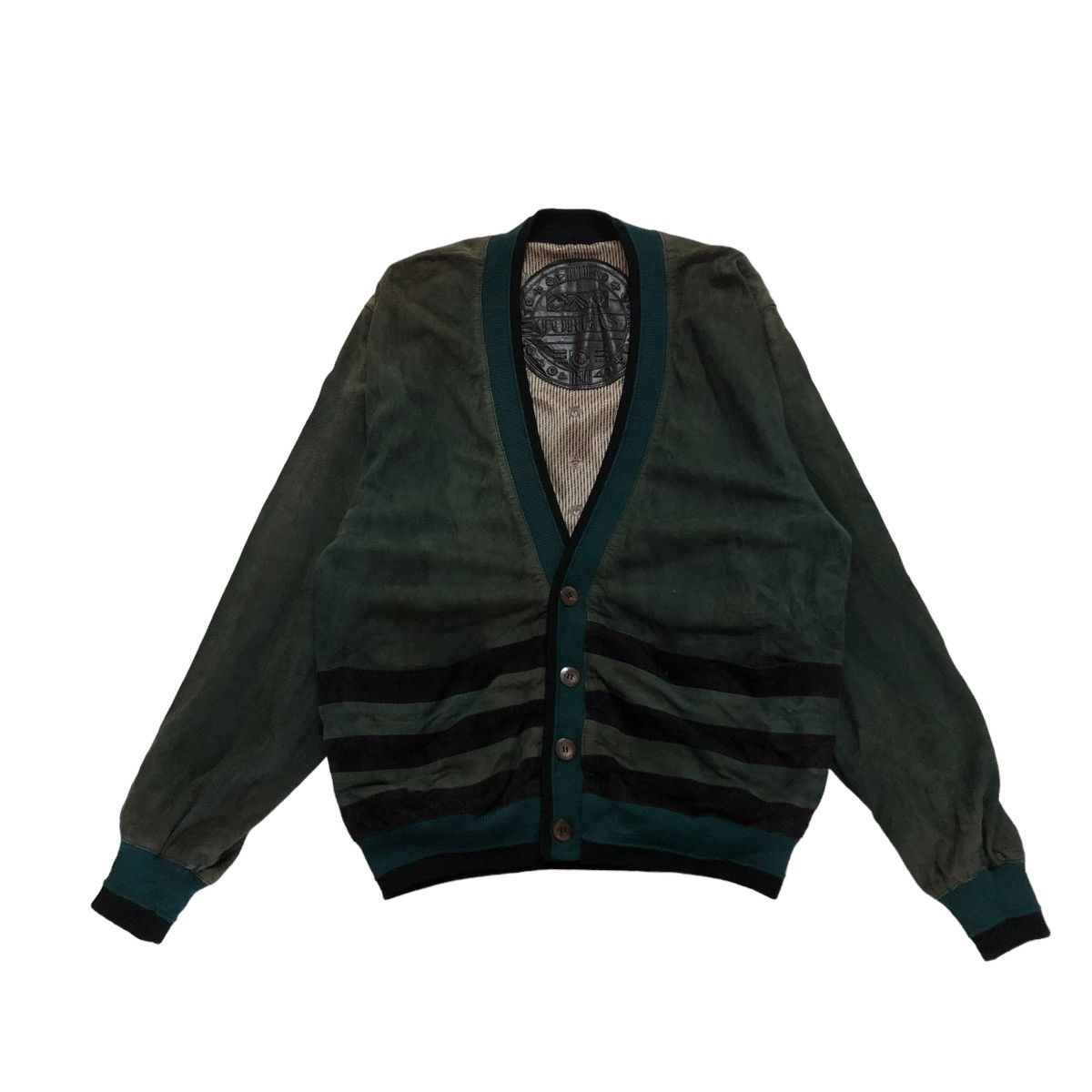 Japanese Brand 🔥VINTAGE LEATHER CARDIGAN JACKET TORRAS SPAIN ISSEY MIYAKE Size US M / EU 48-50 / 2 - 1 Thumbnail