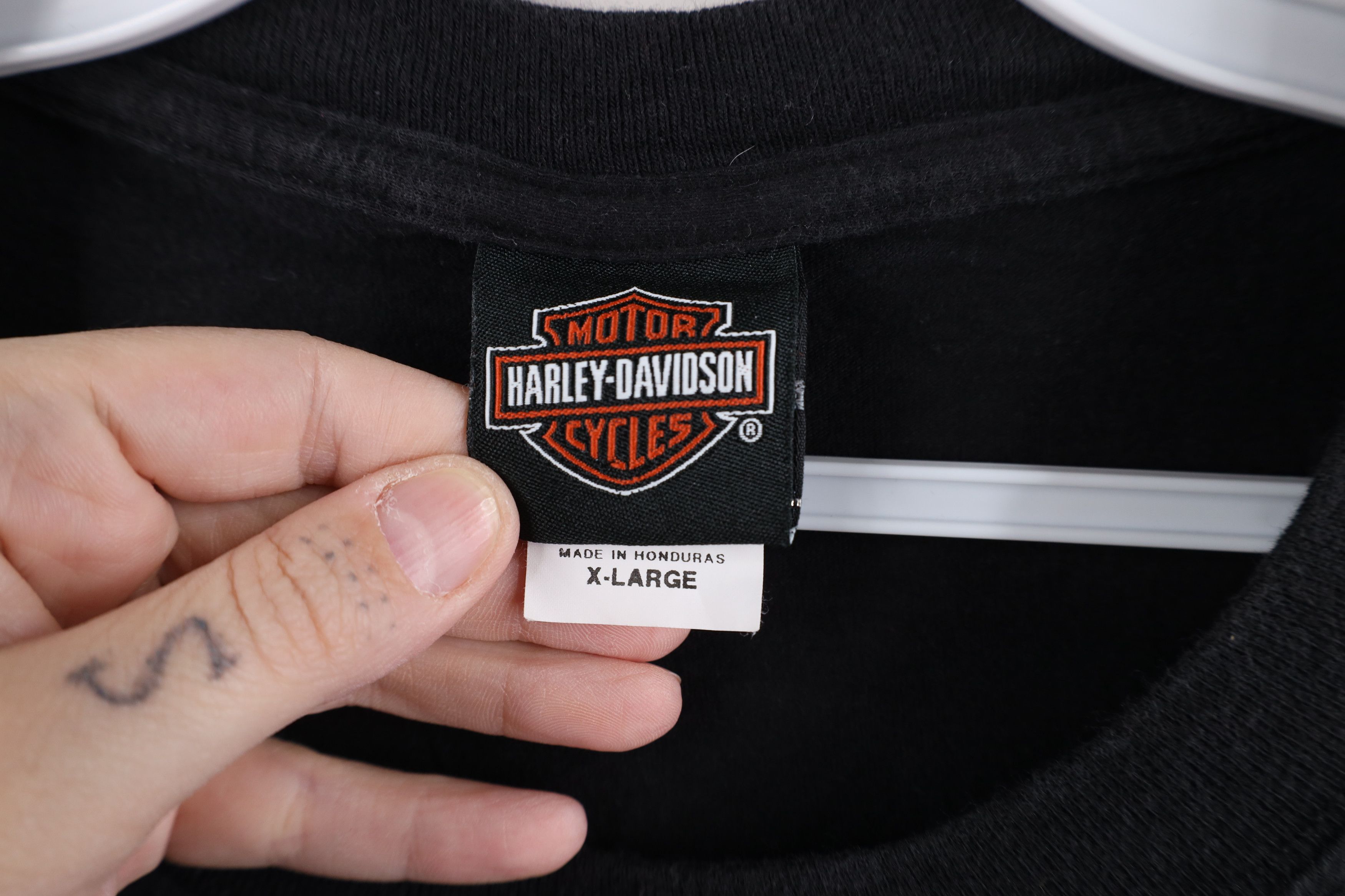 Harley Davidson × Vintage Vintage Harley Davidson All American Steel Plate T-Shirt Size US XL / EU 56 / 4 - 8 Thumbnail