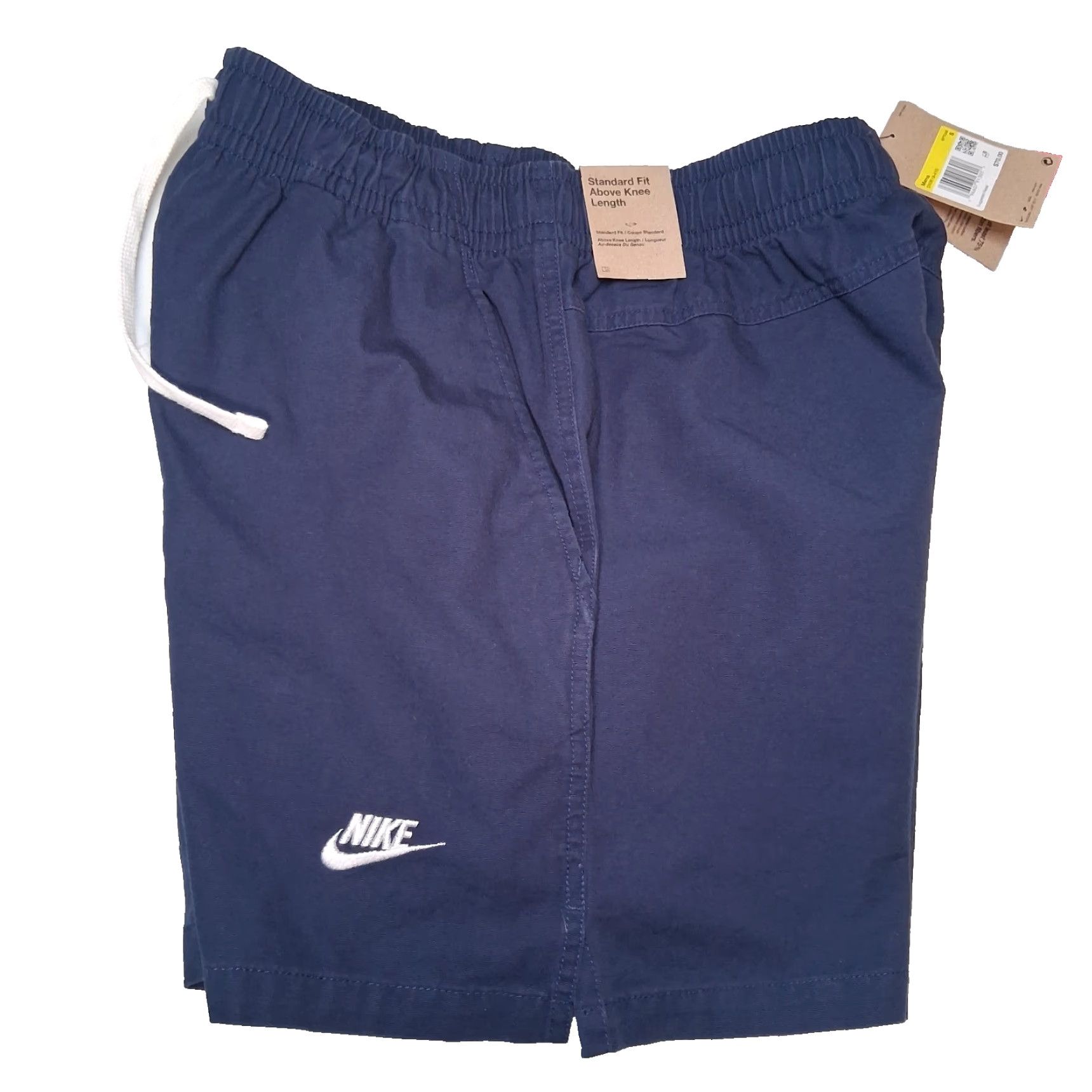 Nike Nike Club Shorts Men Small Twill Casual Logo Swoosh Blue Twill Shorts 5.5" Inseam Regular Fit Cotton Vietnam DX0619-410 Size US 29 - 4 Thumbnail