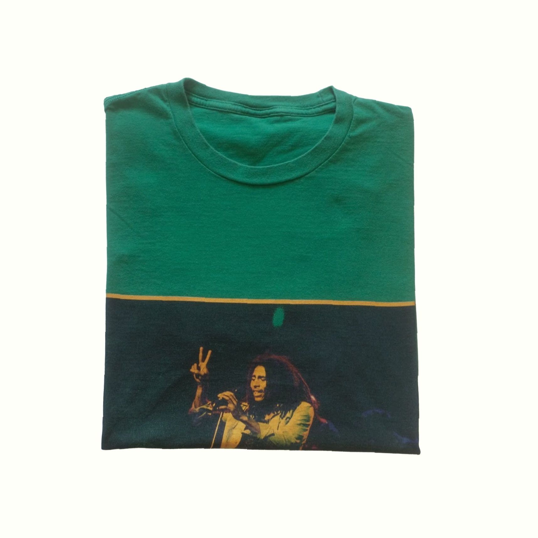 Anvil BOB MARLEY REGGAE MUSIC TOUR VTG 90s RETRO LIVE IN CONCERT T SHIRTS L GREEN ANVIL Shirt Mens Size US L / EU 52-54 / 3 - 2 Thumbnail