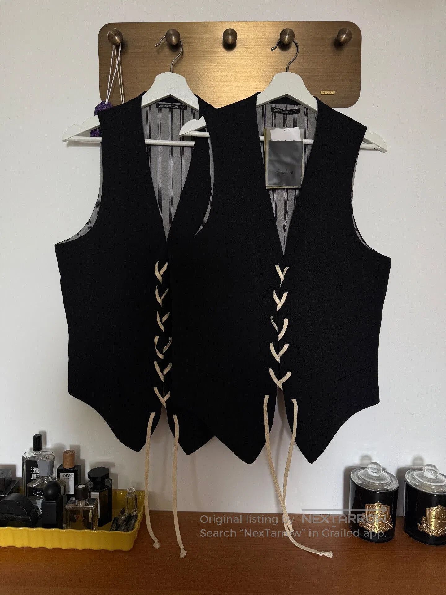 Yohji Yamamoto yohji yamamoto black wool vest with laces. Size US M / EU 48-50 / 2 - 7 Thumbnail