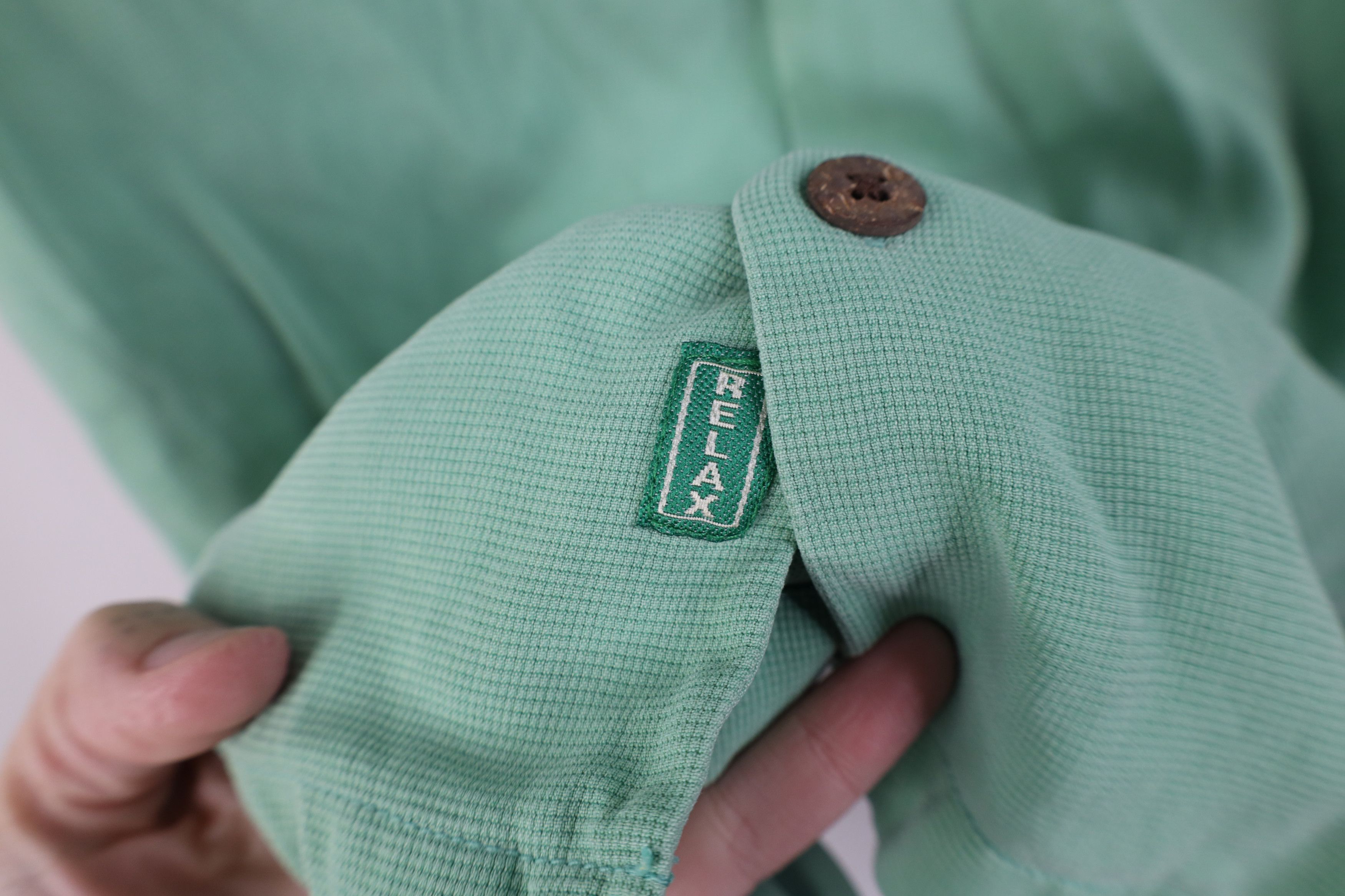 Tommy Bahama Vintage 90s Tommy Bahama Looped Collar Button Shirt Green Size US M / EU 48-50 / 2 - 8 Thumbnail