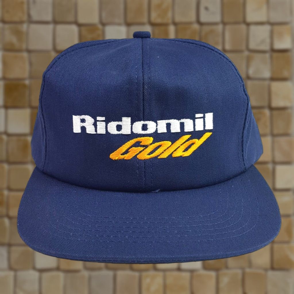 Vintage VINTAGE K-Products Navy Blue Farm Farming USA Trucker Hat Snapback Retro Cap Hat Trucker Hat Men Adjustable Blue 80s 90s USA Embroidered Cap Size ONE SIZE - 1 Thumbnail
