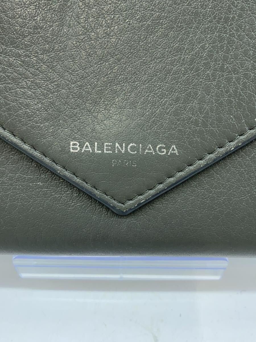 Balenciaga Balenciaga Paper Leather Long Wallet Grey Logo Size ONE SIZE - 3 Thumbnail