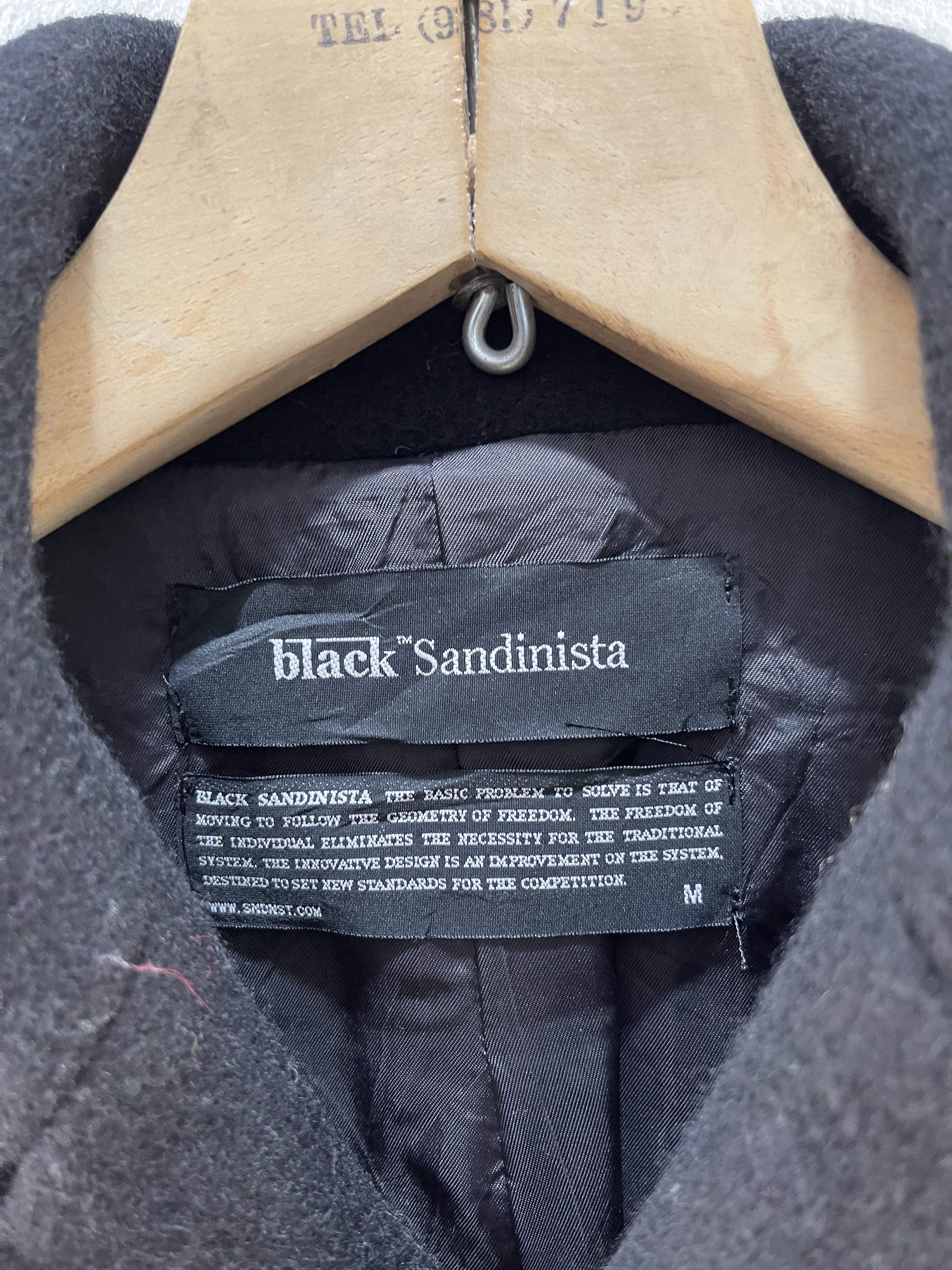 Sandinista MFG Sandinista Black Wool Jacket Size M / US 6-8 / IT 42-44 - 9 Thumbnail