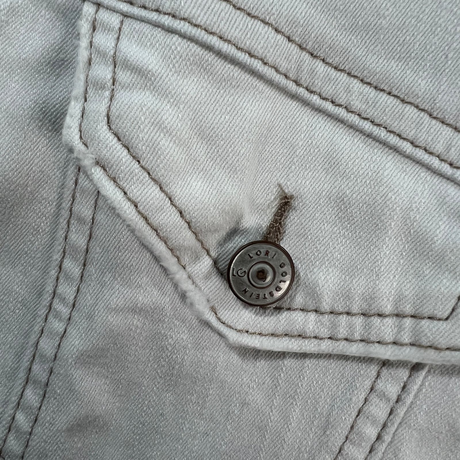 Other LOGO by Lori Goldstein Jeans Jacket Size 6 White Size M / US 6-8 / IT 42-44 - 11 Thumbnail