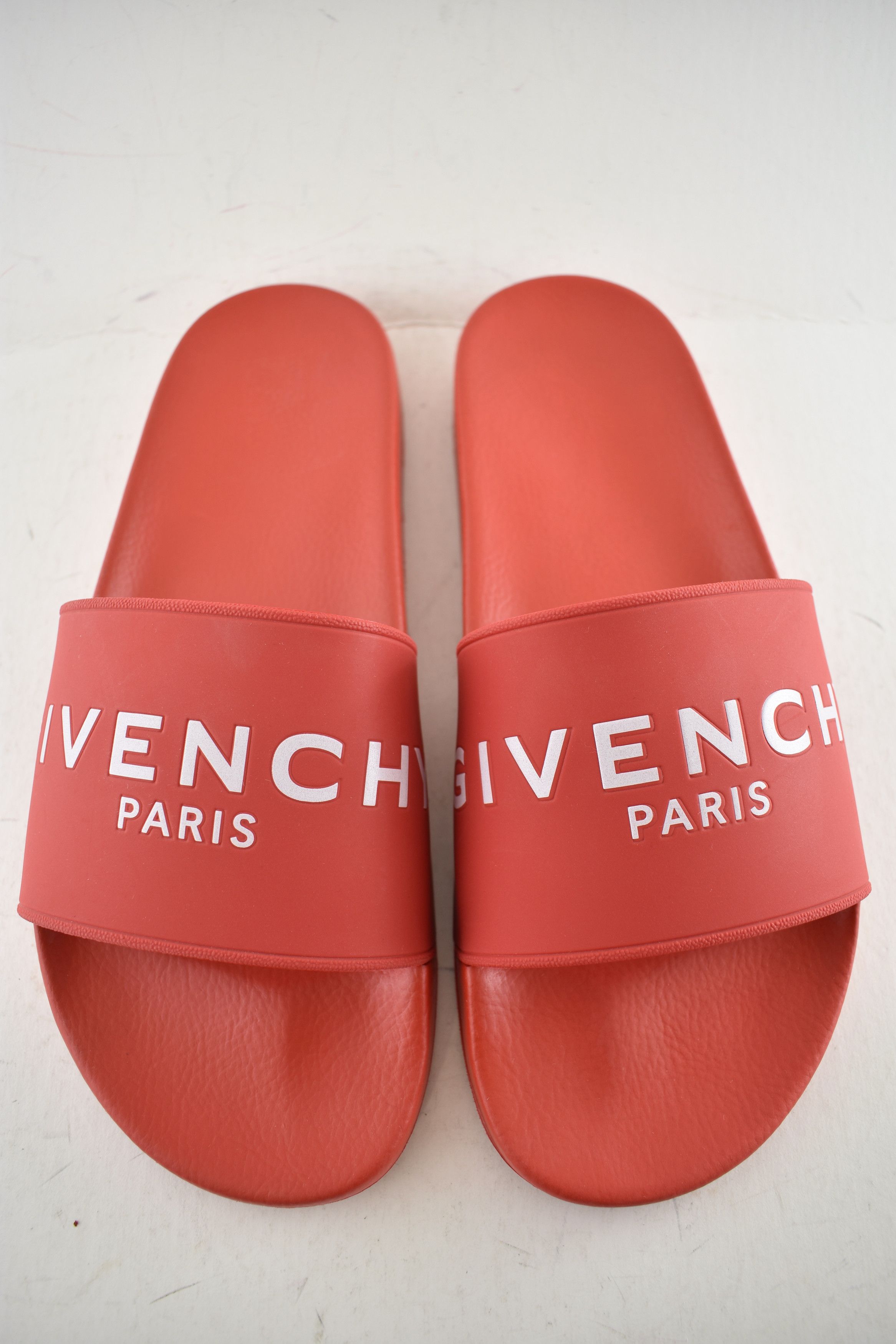 Givenchy Paris White Logo Rubber Pool Slide Sandal Flip Flop 44 11 Size US 11 / EU 44 - 5 Thumbnail