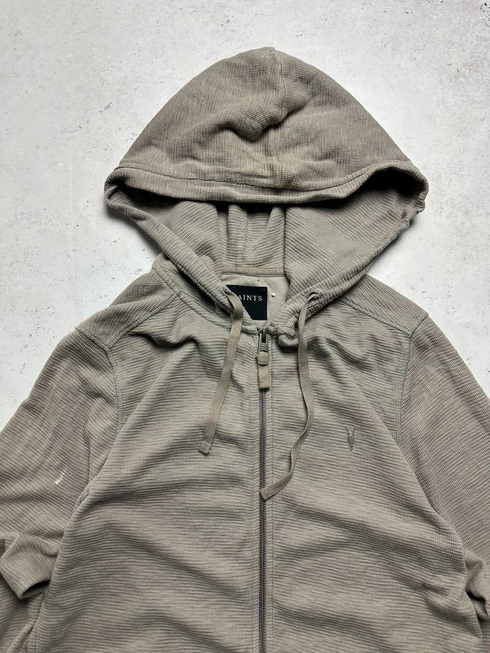Allsaints × Vintage Vintage Allsaints Waffle Zip Hoodie S Size US S / EU 44-46 / 1 - 2 Thumbnail