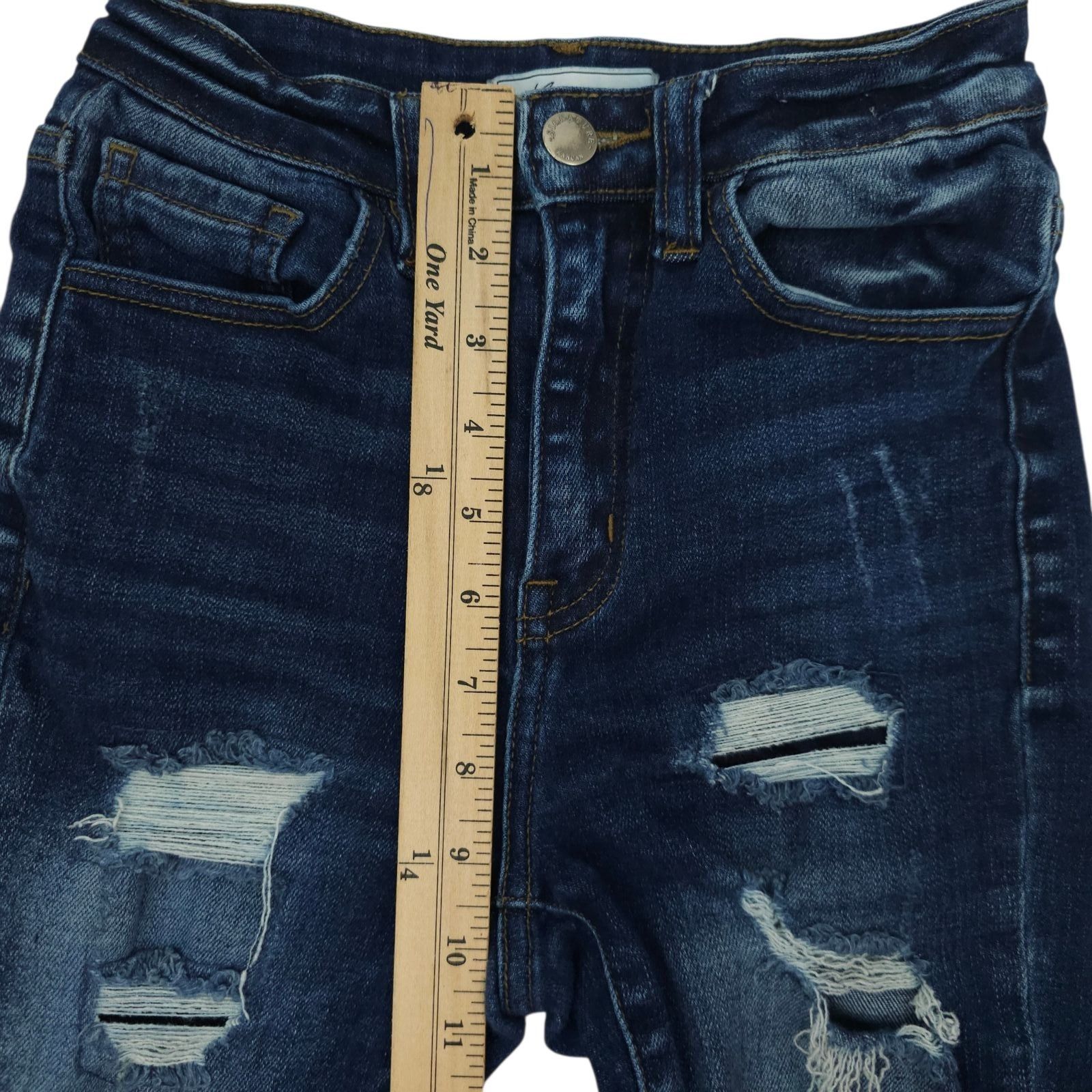 Kancan USA KanCan Distressed Jeans Size 23 Ultra High Rise Ankle Skinny Size 23" - 4 Thumbnail
