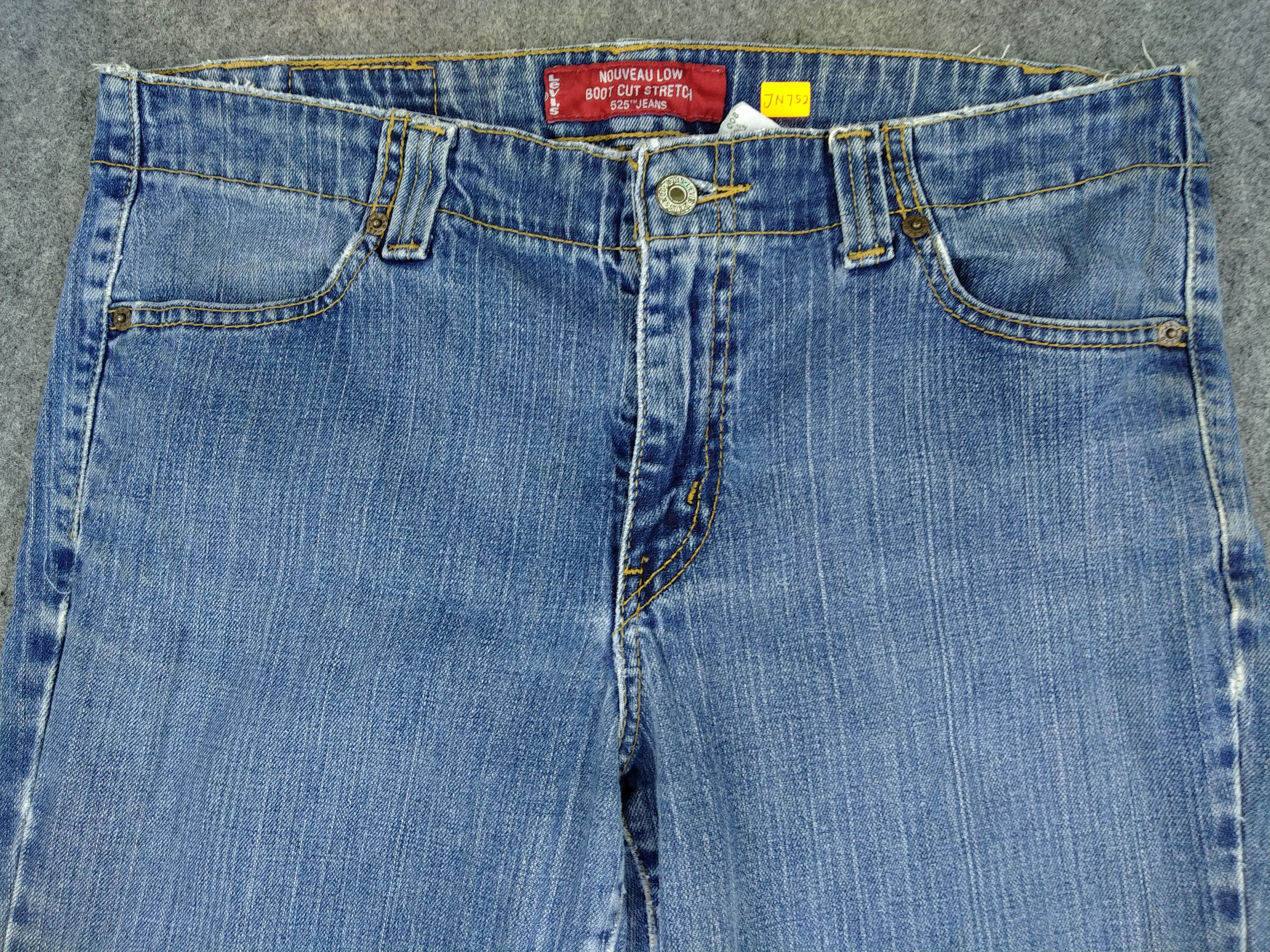 Levi's Vintage Levi's 525 Low Rise Flare Stretch Denim 34x31 -JN752 Size US 34 / EU 50 - 3 Thumbnail