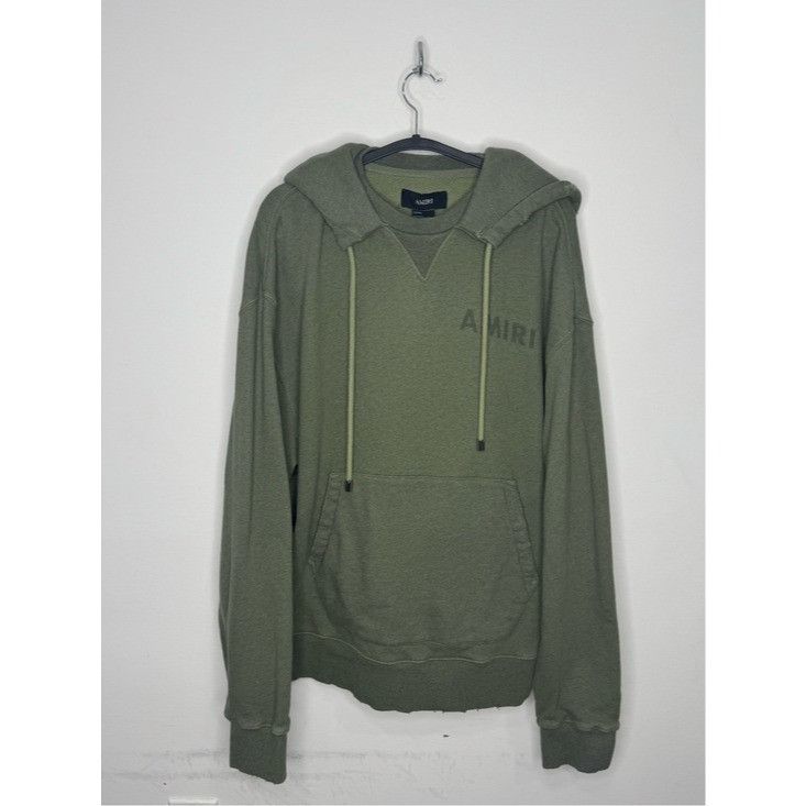 Amiri Amiri Stencil Logo Green Hoodie Sweatshirt Men’s L Size US L / EU 52-54 / 3 - 2 Thumbnail