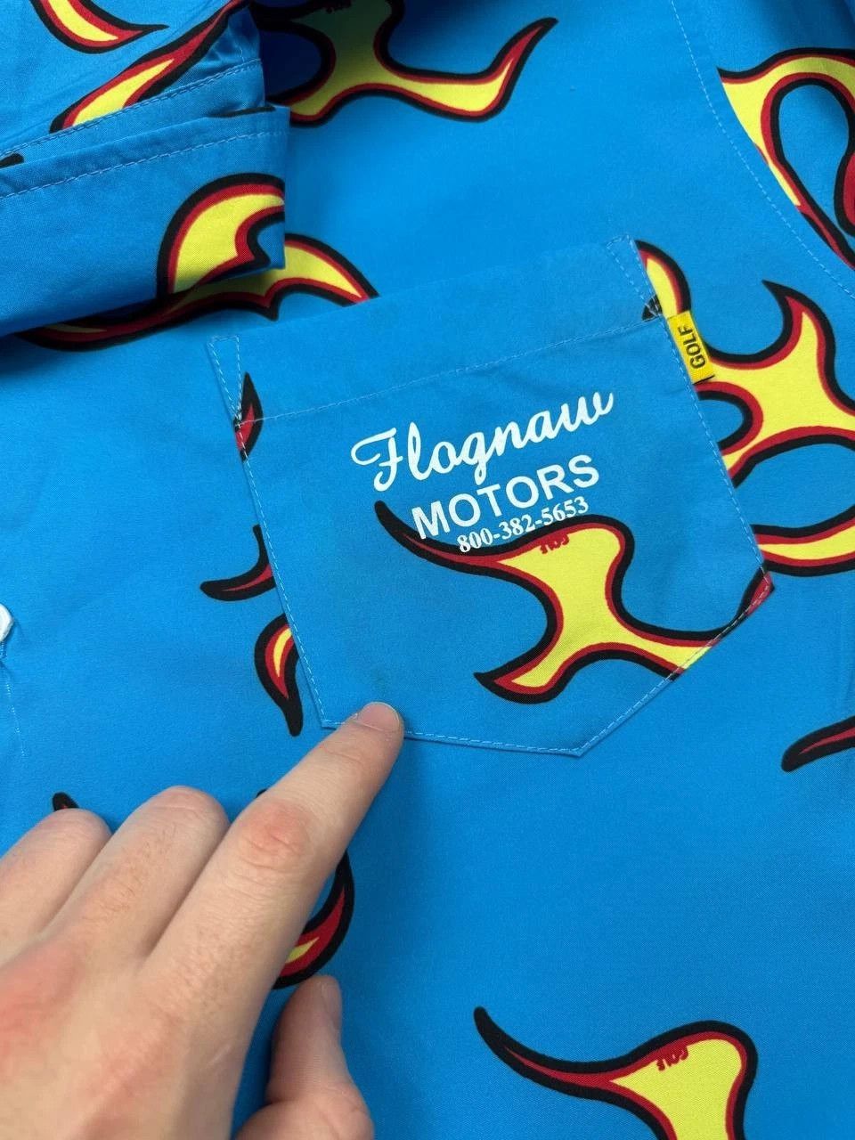 Golf Wang GOLF Wang Shirt Flognaw Motors Flames Buttons Size US M / EU 48-50 / 2 - 16 Thumbnail