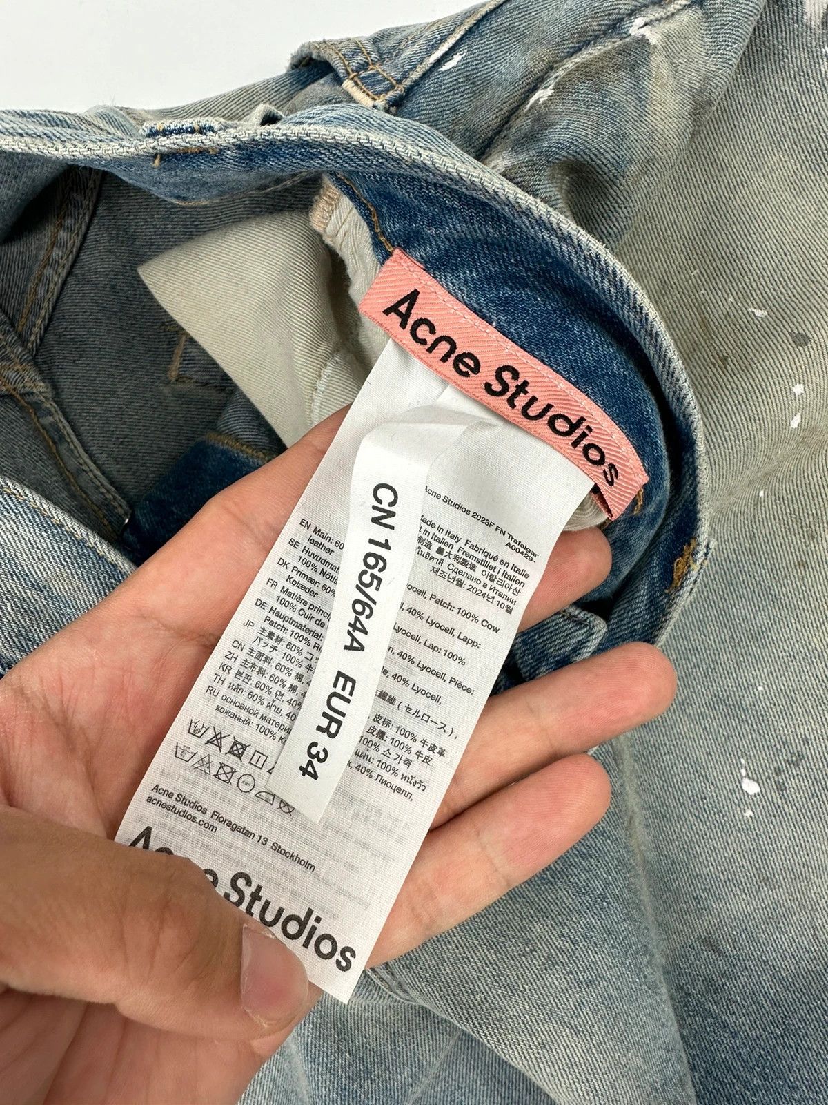 Acne Studios Acne Studio Traflgar Paint Stains Baggy Jeans 2023FN Size 26" / US 2 / IT 38 - 15 Thumbnail