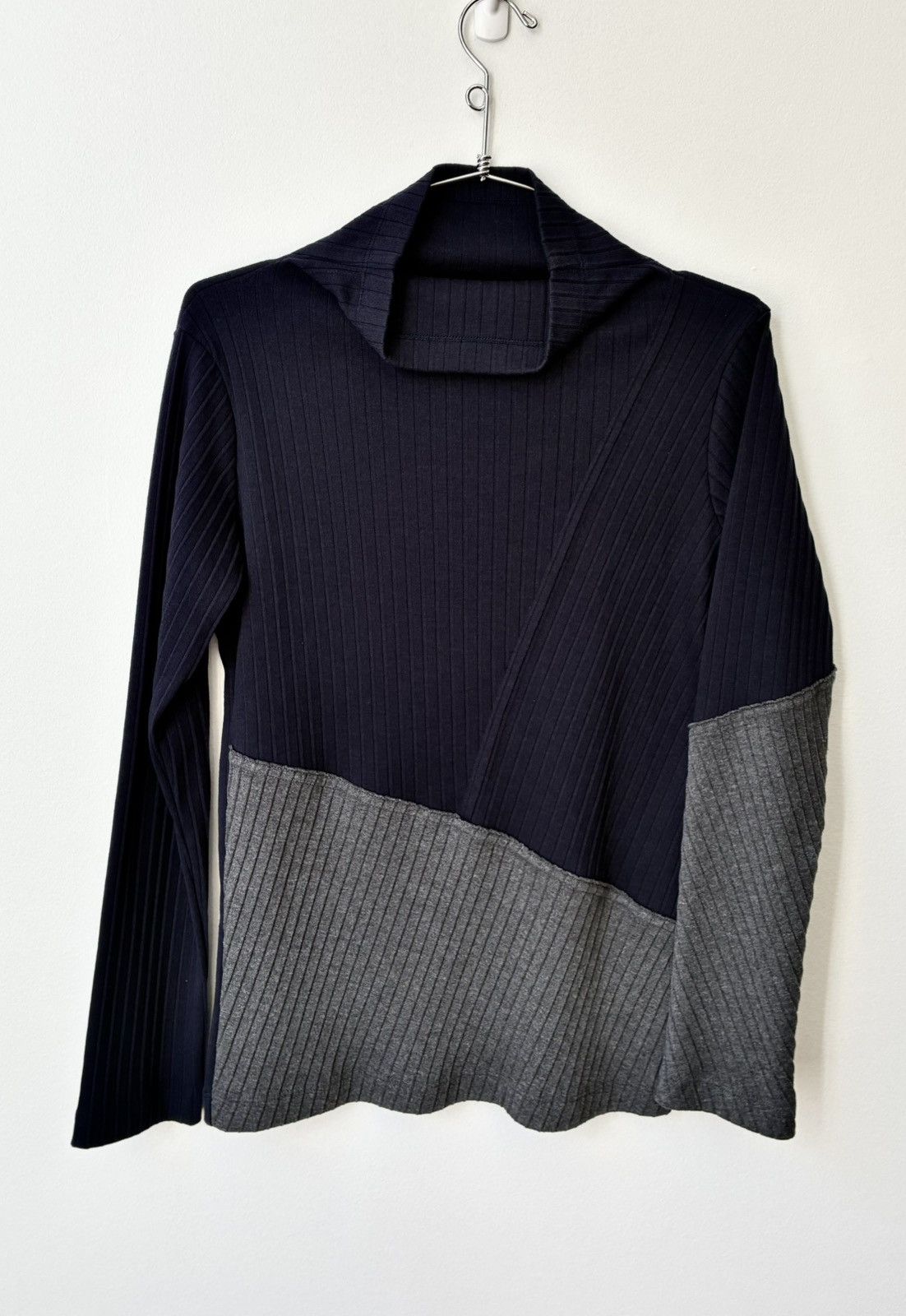 Yohji Yamamoto Y’S YOHJI YAMAMOTO AW2018 Pleated Asymmetric Mockneck Size US M / EU 48-50 / 2 - 14 Thumbnail