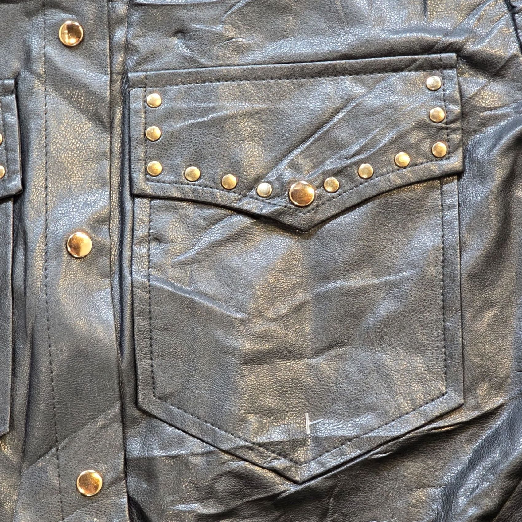 Zara Zara Dress Womens Small Black Vegan Leather Studded Western Biker Grunge Withcy Dress Short Fall Spring Summer Casual Party/Cocktail Travel Womens Size S / US 4 / IT 40 - 4 Thumbnail
