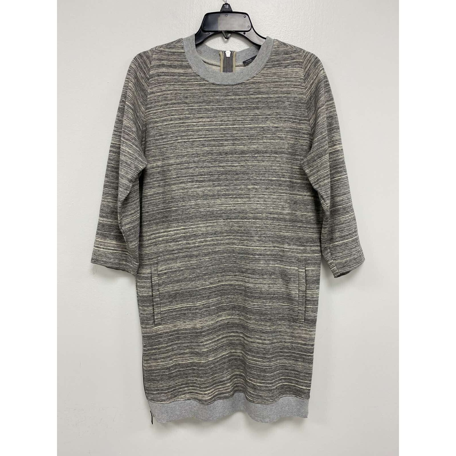 Vince Vince Women melange ribbed dress Long Sleeve Size XS A000614 Size XS / US 0-2 / IT 36-38 - 2 Thumbnail