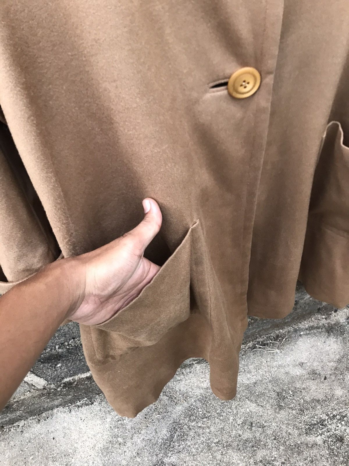 Autumn Cashmere × Hanae Mori ⚡️Hanae Mori Paris Button Cashmere Baggy Long Coat Size M / US 6-8 / IT 42-44 - 8 Thumbnail