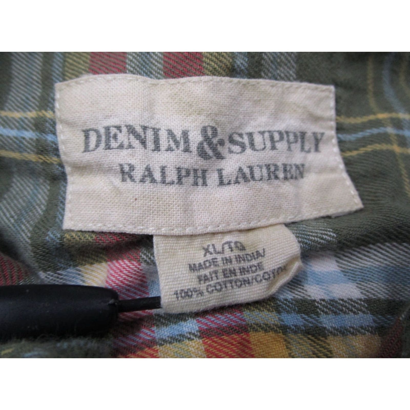 Ralph Lauren Denim & Supply Ralph Lauren Shirt Mens XL Green Plaid Button-Up Workwear Short Sleeve Size US XL / EU 56 / 4 - 3 Thumbnail