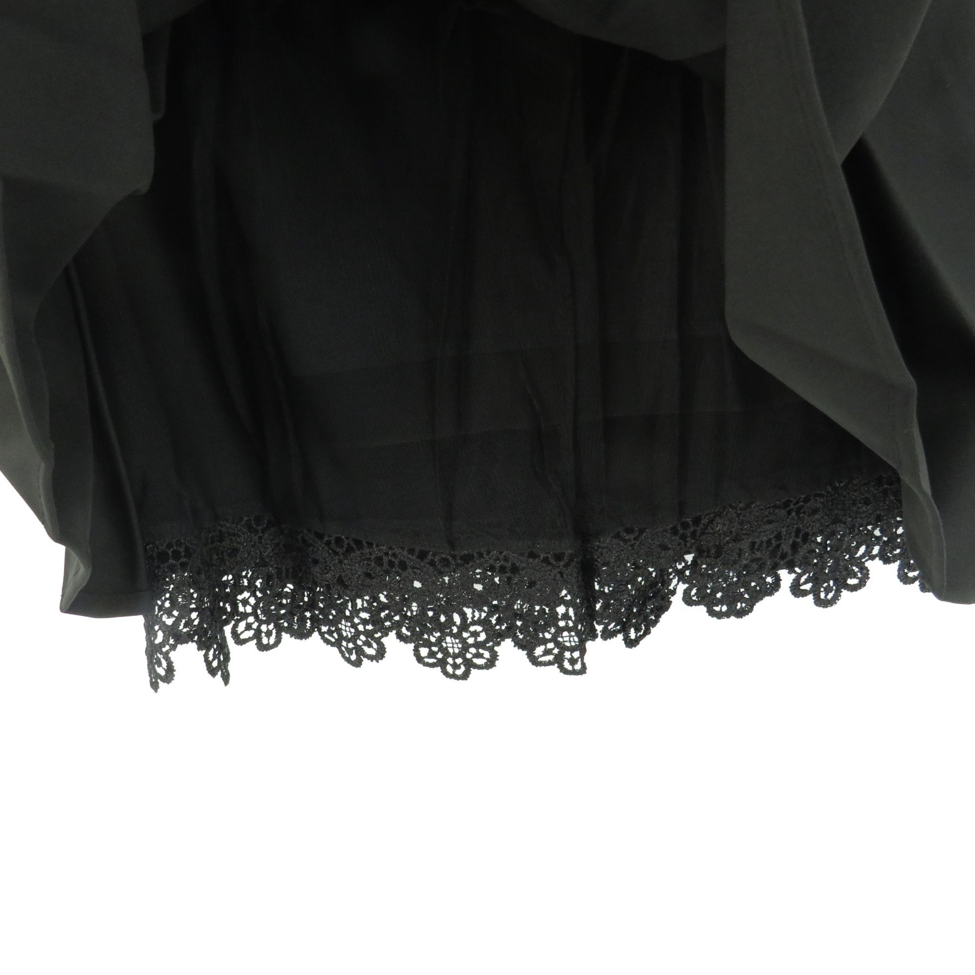 Other Tonchengsd Women's Black Pleated Skort With Lace Trim Medium Size 28" / US 6 / IT 42 - 4 Thumbnail