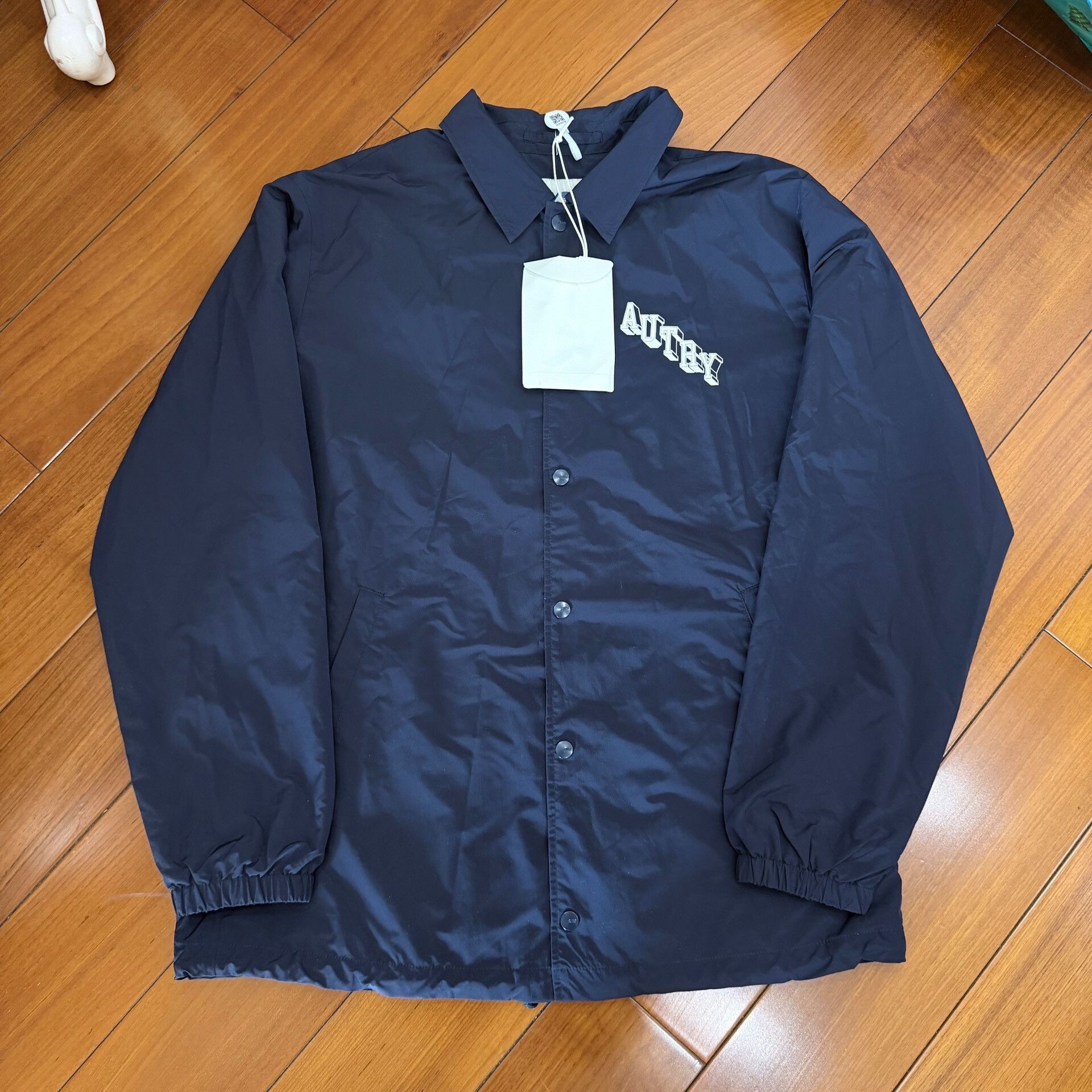 AUTRY Autry Dark Blue Nylon Coach Jacket Size US L / EU 52-54 / 3 - 1 Thumbnail