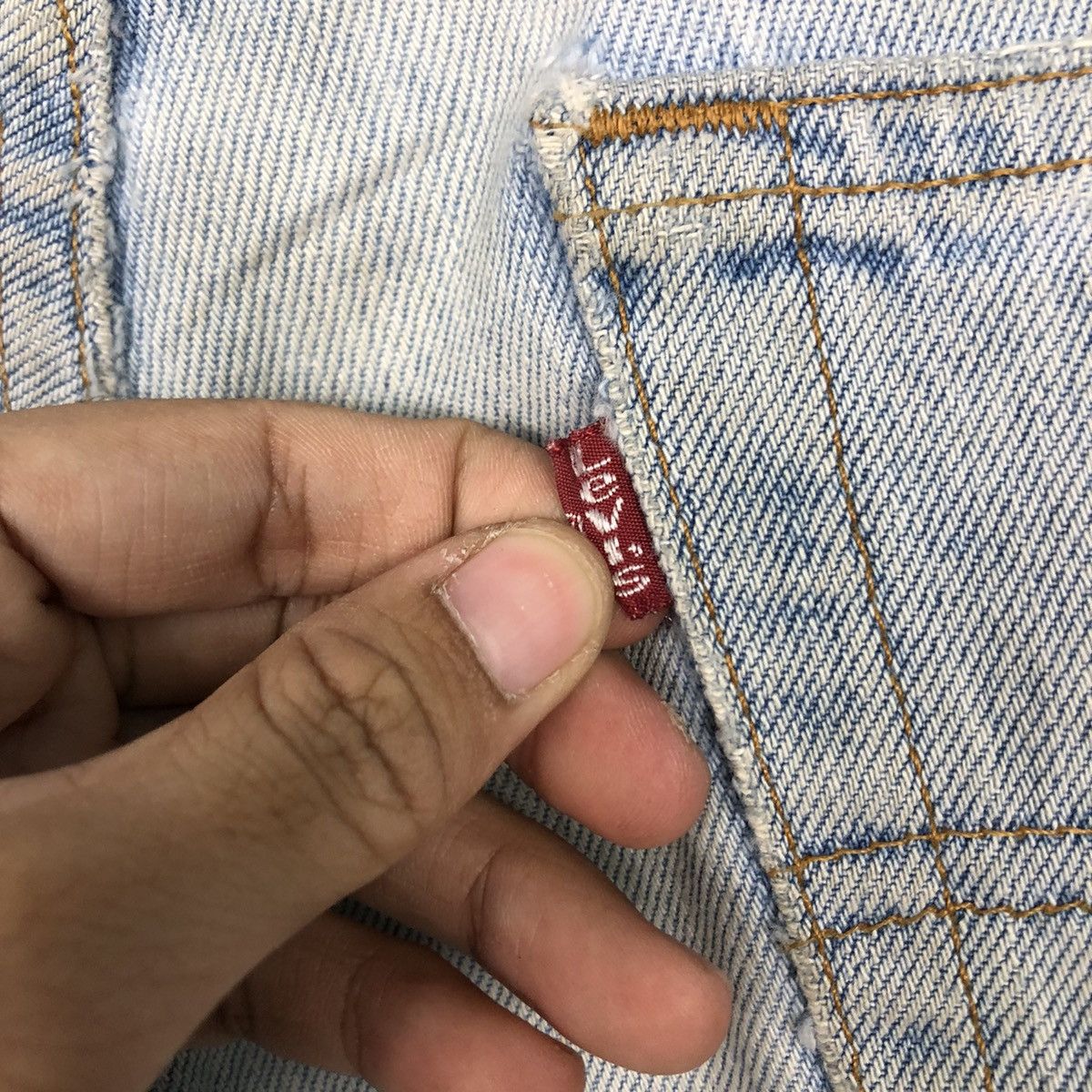 Levi's 📌Vintage Short Denim Jeans Levi's Lot 505 Biker Style Size US 32 / EU 48 - 17 Thumbnail