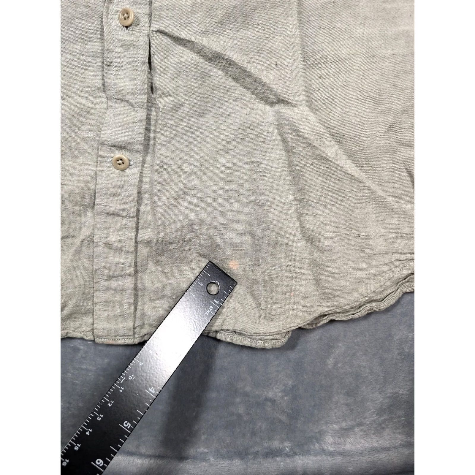 Banana Republic Banana Republic Shirt Mens Large Gray Linen Cotton Long Sleeve Button Up Casual Size US L / EU 52-54 / 3 - 4 Thumbnail