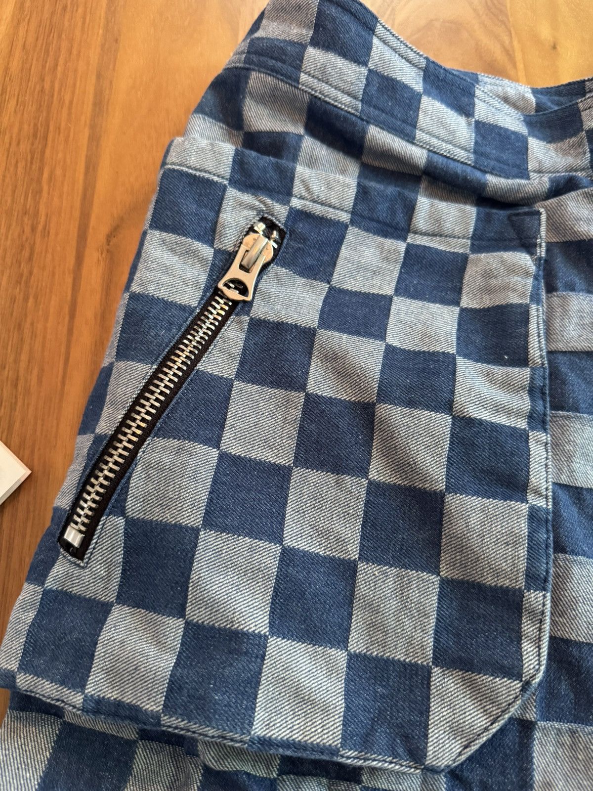 FRIED RICE Check Wrap Pants - Blue Size US 30 / EU 46 - 5 Thumbnail