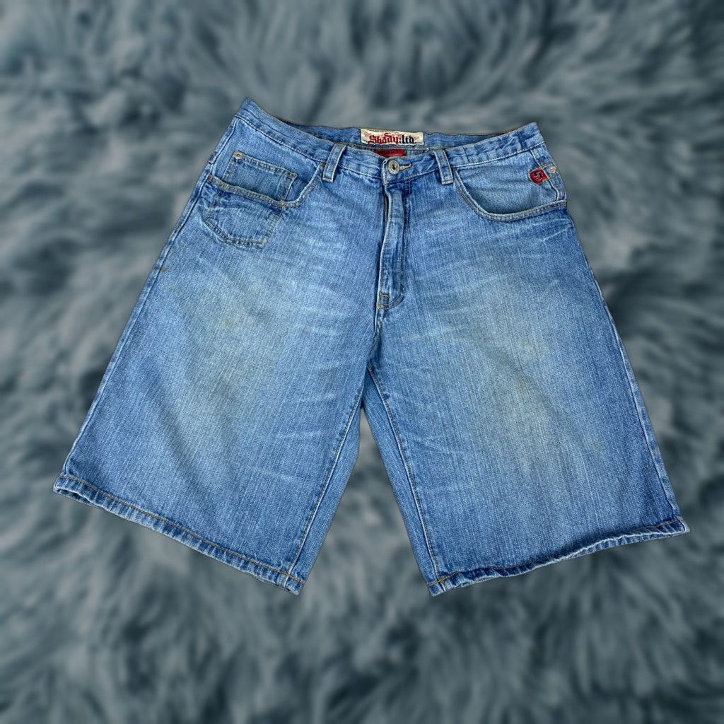 Denime VINTAGE Shady LTD Mens Denim Blue Jean Shorts Sz 36 Eminem Hip Hop Size US 36 / EU 52 - 1 Thumbnail