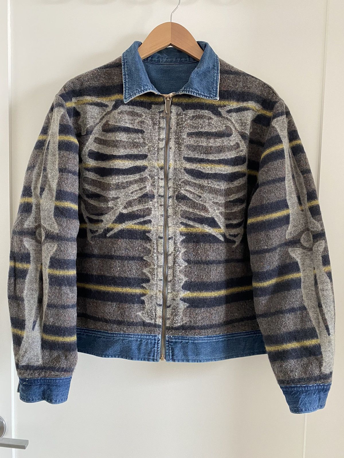 Kapital Kapital 11.5oz denim Bone lining reversible zip up jacket Size US M / EU 48-50 / 2 - 1 Thumbnail