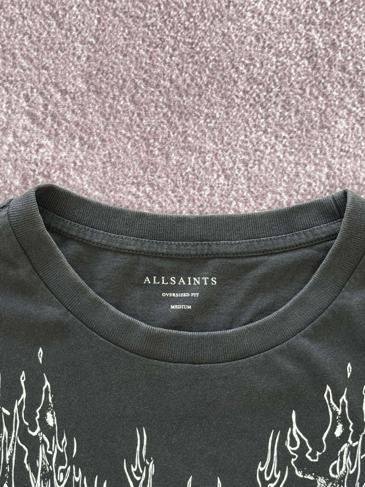 Allsaints Allsaints Grunge Vibe Vintage Skull Logo Y2K T-Shirt Size US M / EU 48-50 / 2 - 10 Thumbnail