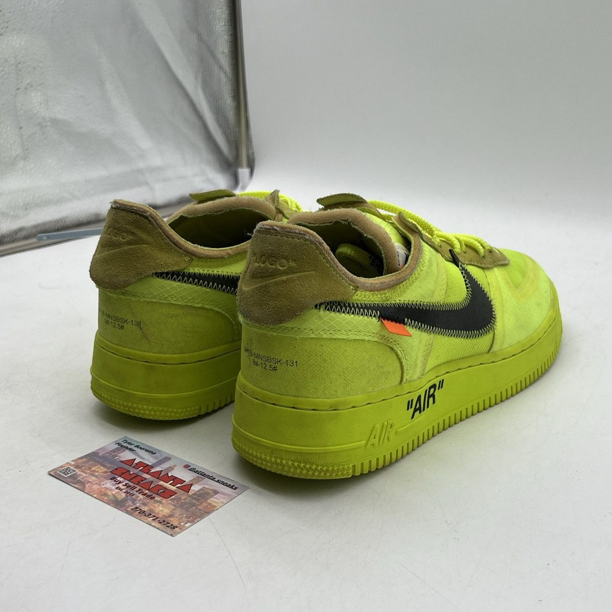 Nike Off-White x Air Force 1 low volt Size US 10.5 / EU 43-44 - 5 Thumbnail