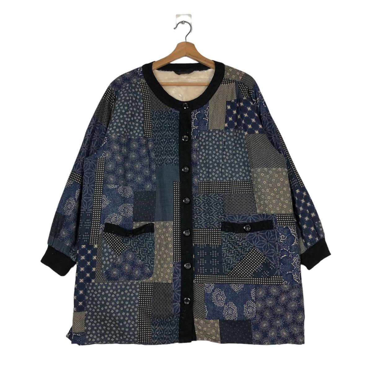 Indigo 🔥Vintage Button Jacket Indigo Sissoko Blue Issey Miyake Size US L / EU 52-54 / 3 - 1 Thumbnail