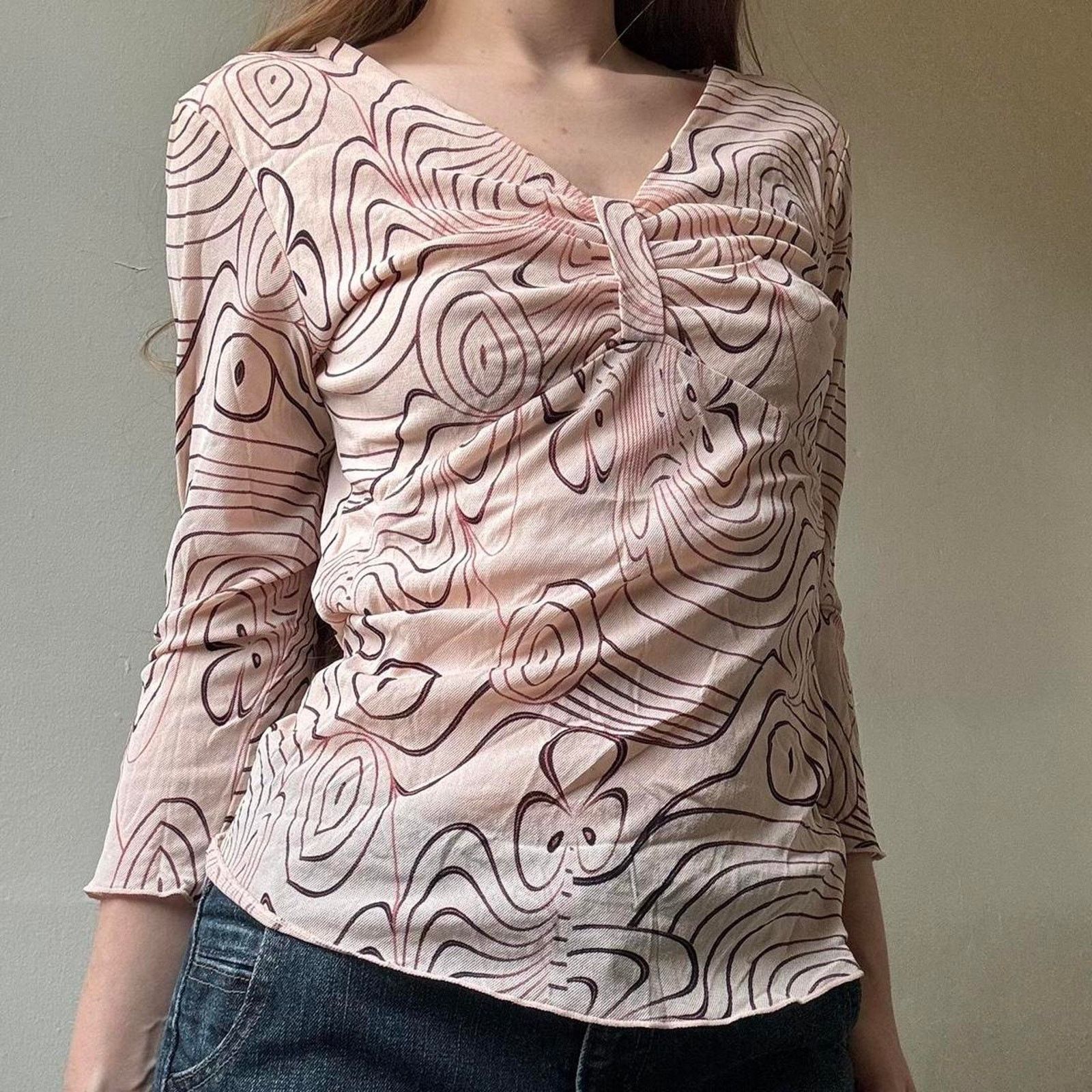 Vintage Y2K i.e. Petite Pale Pink Blouse Small Preppy Spring Summer Size S / US 4 / IT 40 - 1 Thumbnail