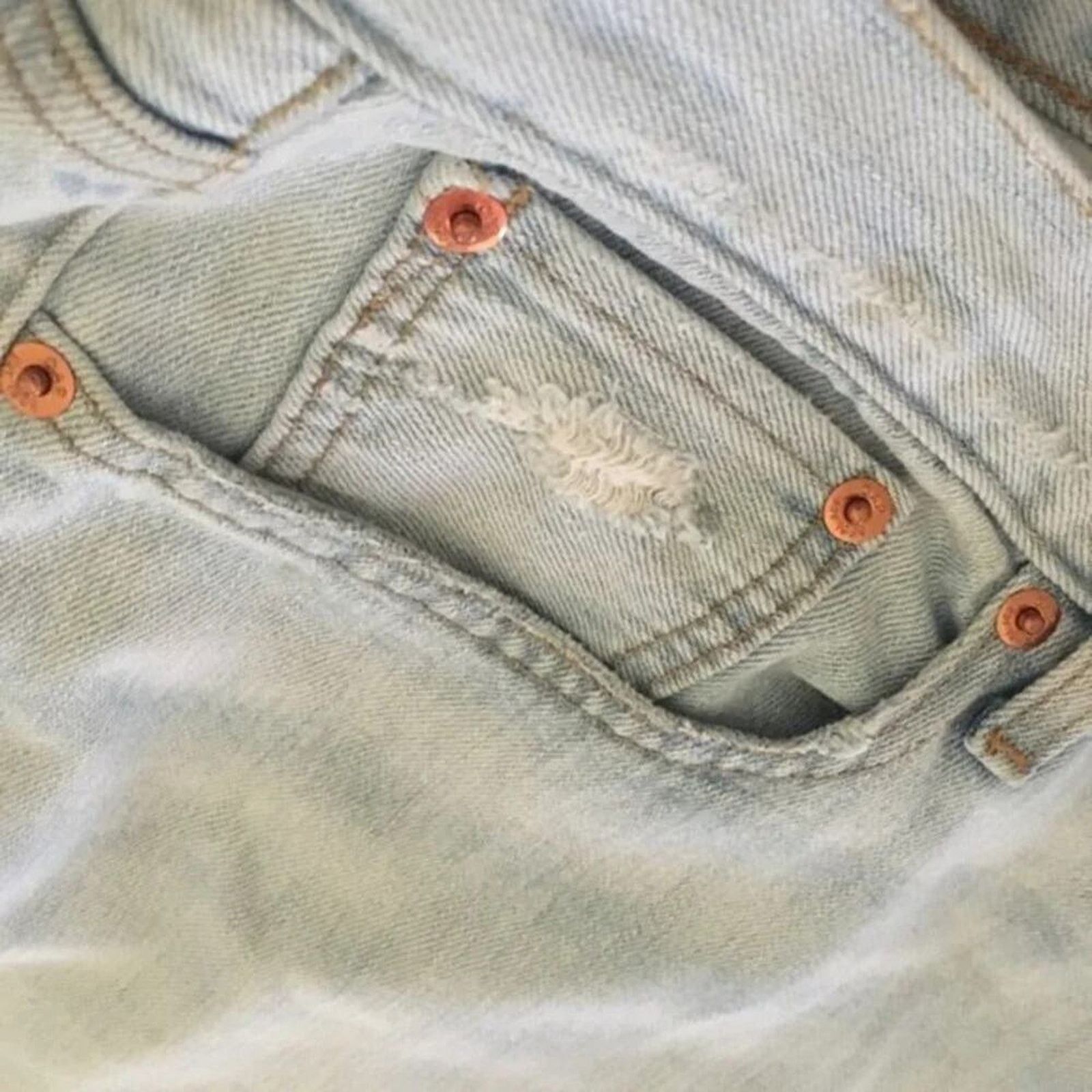 Gap Gap 1969 distressed boyfriend jeans, size 33 Size 33" - 2 Thumbnail