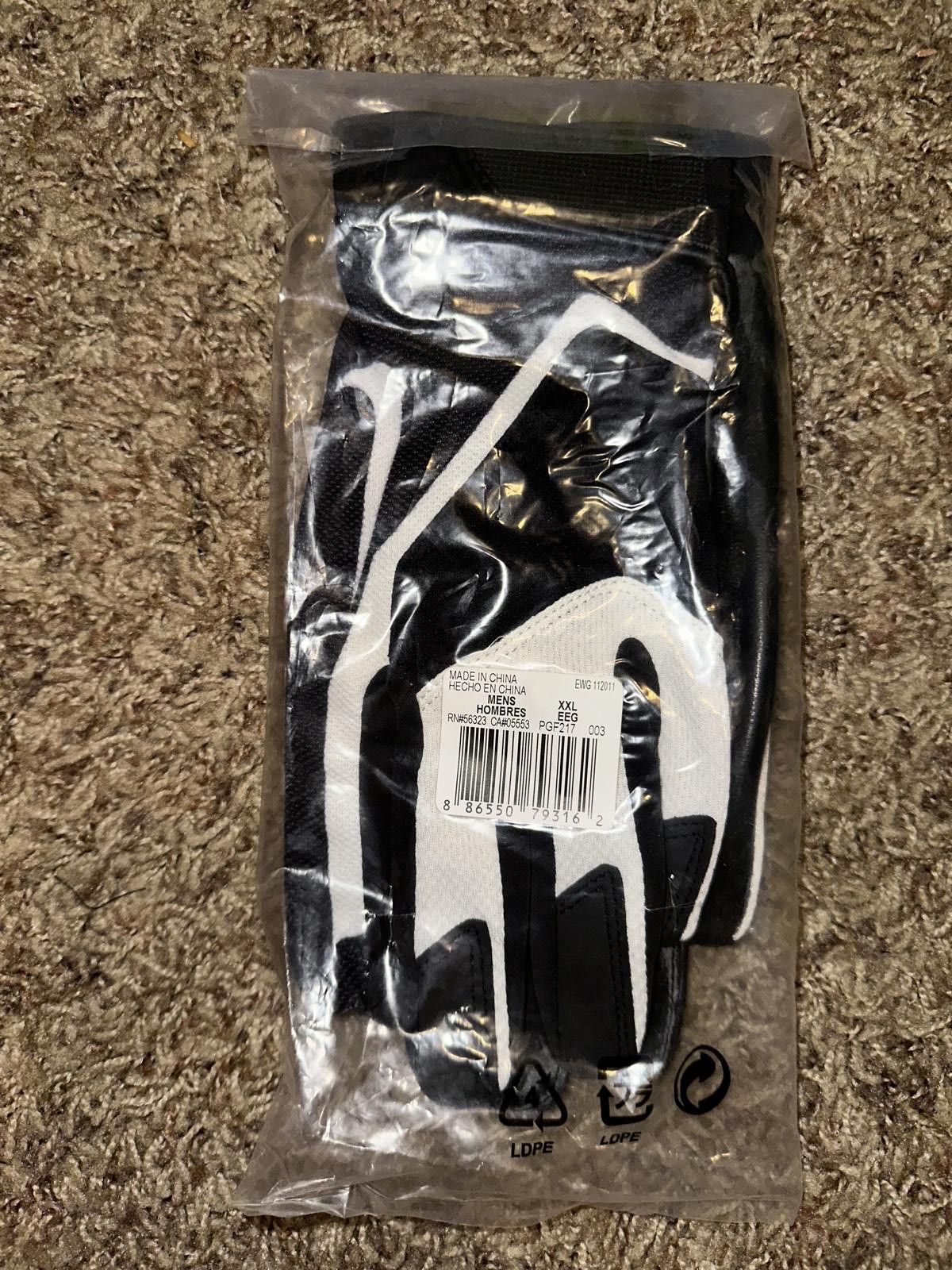 Nike Nike Adult Receiver FootballWhite/Black NFL Issue Gloves Size ONE SIZE - 1 Thumbnail
