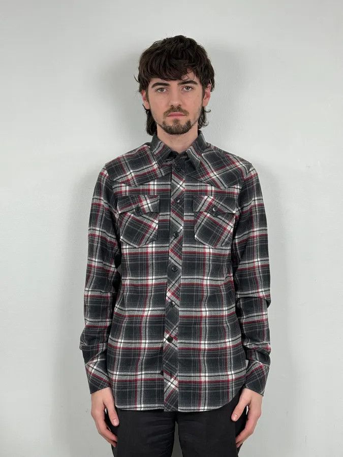 Dolce & Gabbana 2000s Dolce & Gabbana Grey & Red Checkered Shirt Size US M / EU 48-50 / 2 - 2 Thumbnail