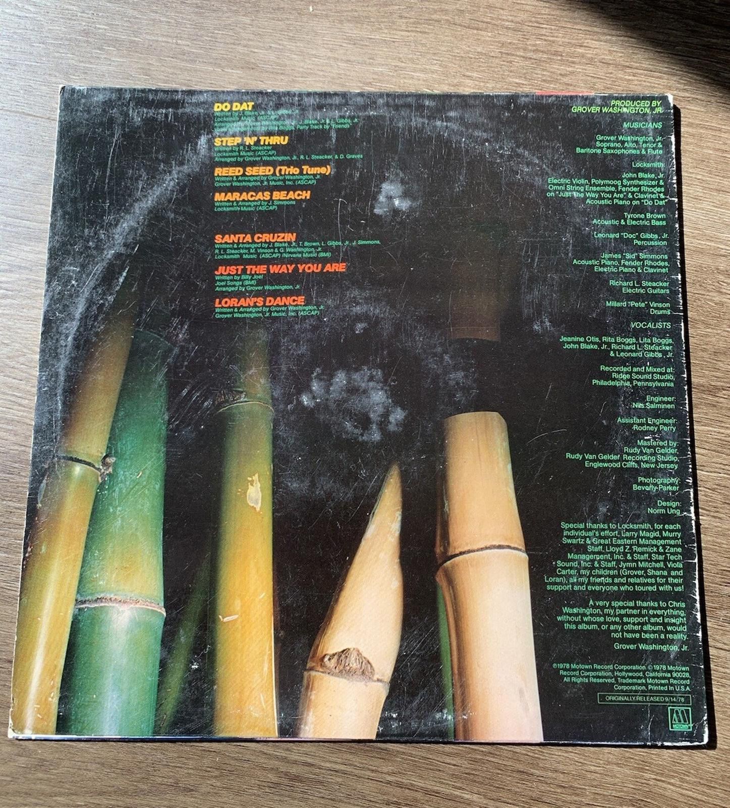 Designer "Reed Seed" by Grover Washington JR. Vinyl Record LP Motown Size ONE SIZE - 2 Thumbnail