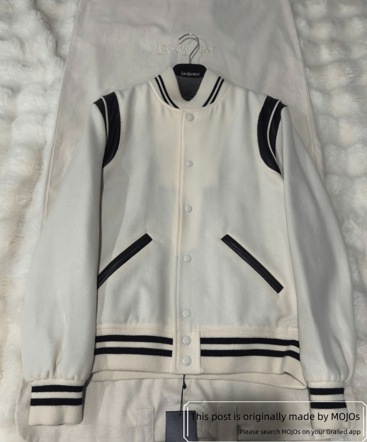 Saint Laurent Paris テディジャケット　52 SAINT LAURENT (サンローラン) TEDDY JACKET (テディジャケット