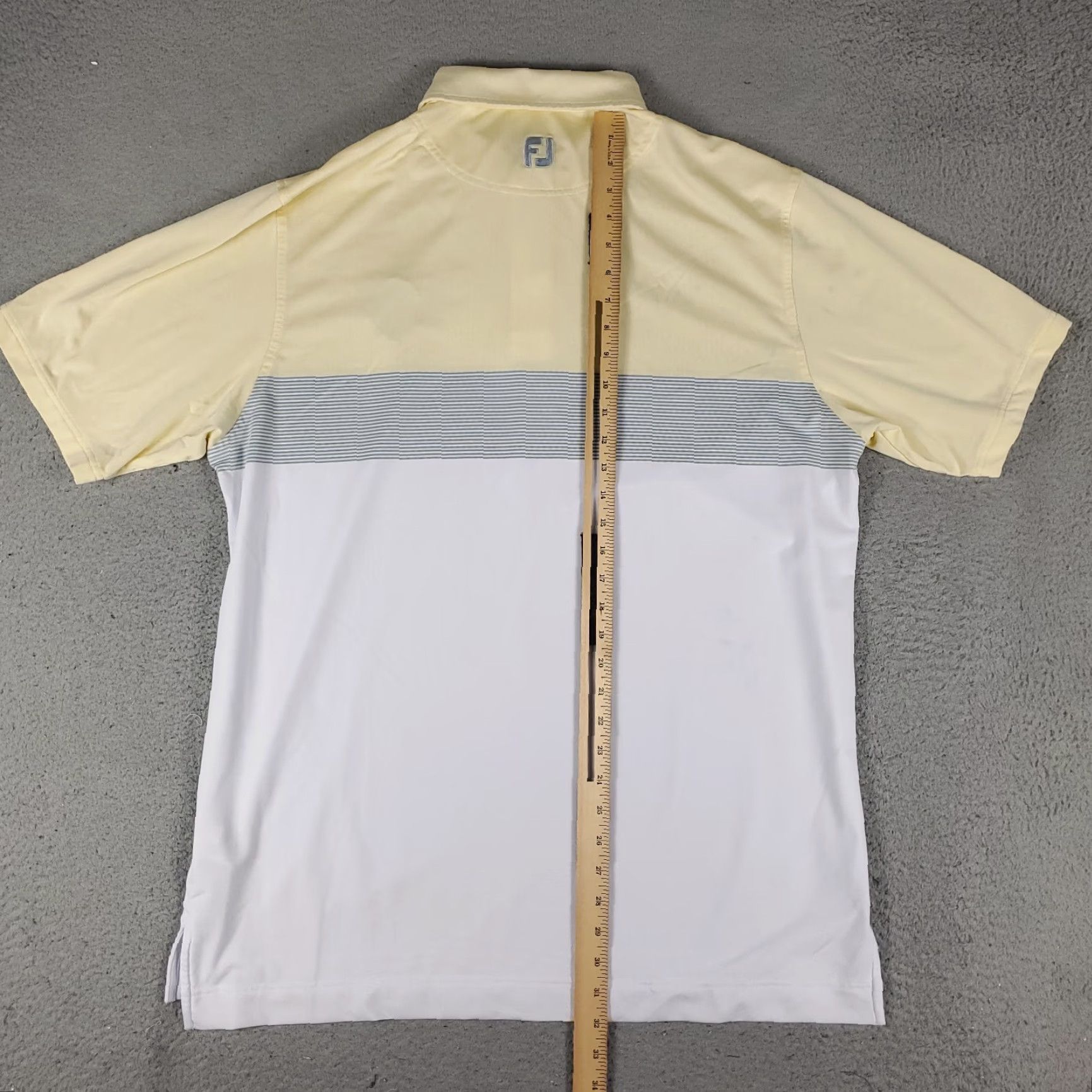 Footjoy FJ FootJoy Shirt Polo Mens XL Yellow Golf Short Sleeve STAINED Size US XL / EU 56 / 4 - 4 Thumbnail