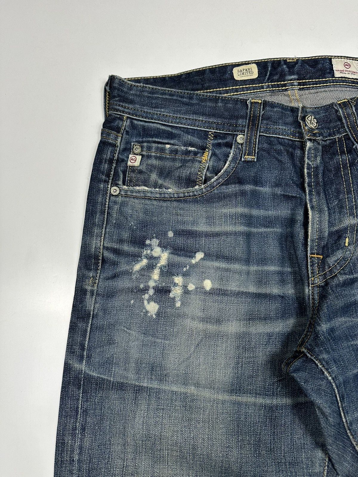 AG Adriano Goldschmied Adriano Goldschmied Safari Limited Tambourined Denim Jeans Size US 30 / EU 46 - 5 Thumbnail