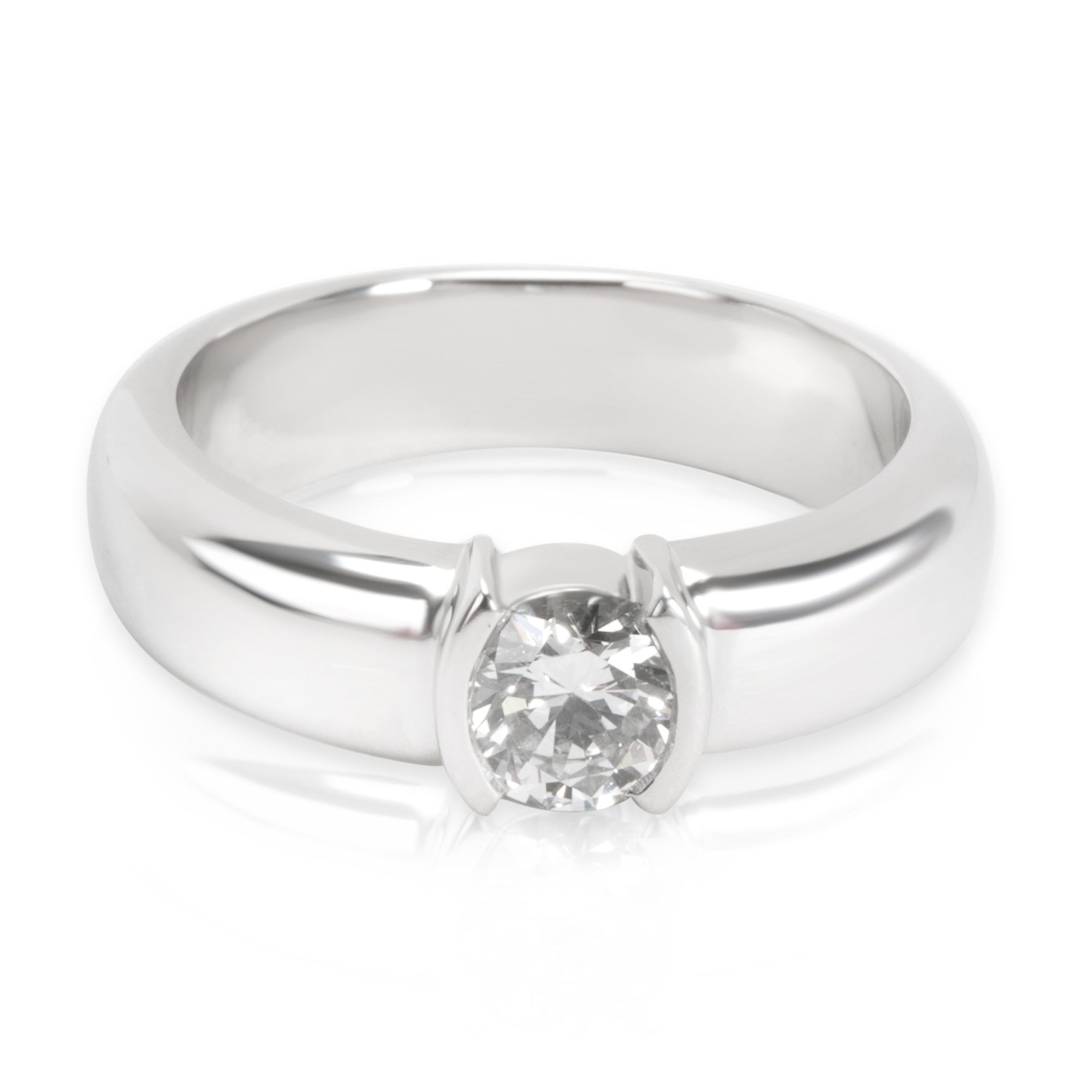Tiffany & Co. Etoile Oval Diamond Engagement Ring in Platinum (0.56 ct H/VS1)