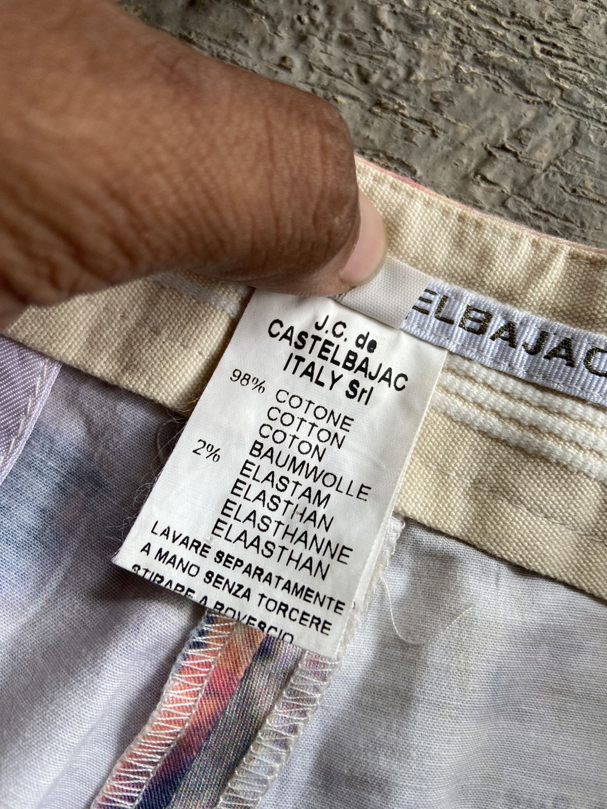Jean Charles De Castelbajac 1990 JC de Castelbajac - Paper Printed Pants Size 29" - 9 Thumbnail
