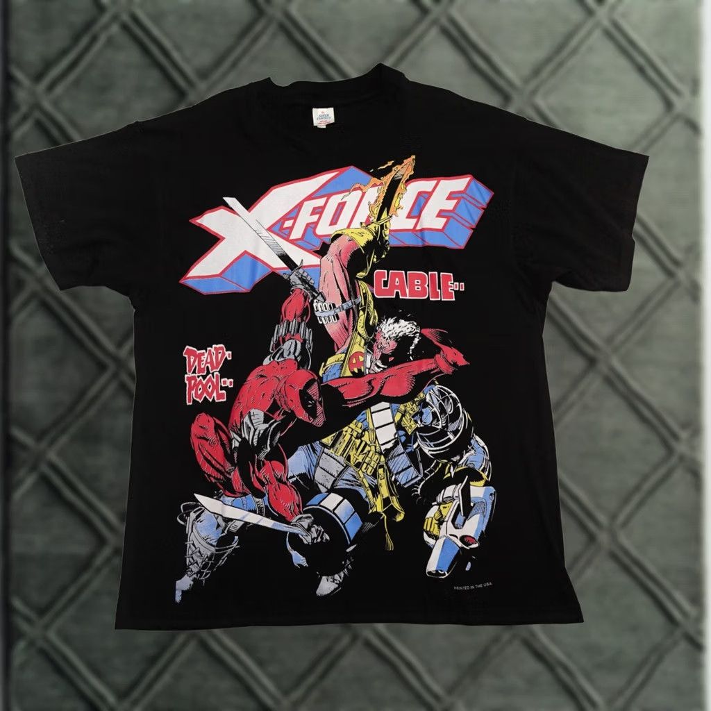 Doublet Super Fantasy T-Shirt Mens XL Black Deadpool Jungle Double Sided Print COMIS 23x30 Vintage? Size US XL / EU 56 / 4 - 1 Thumbnail