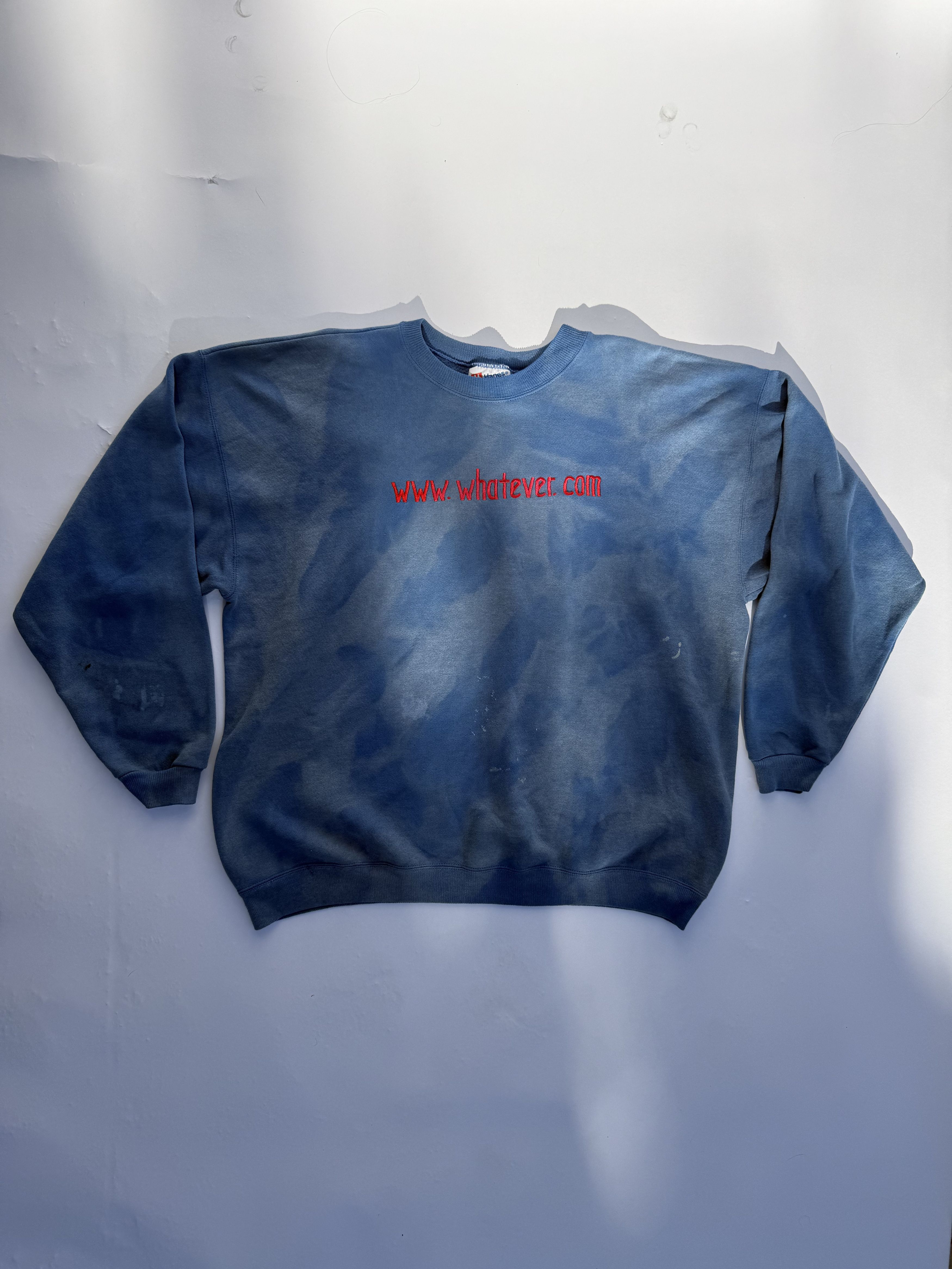 Vintage Vintage Acid Washed 'www.whatever.com' Sweatshirt Size US XL / EU 56 / 4 - 1 Thumbnail