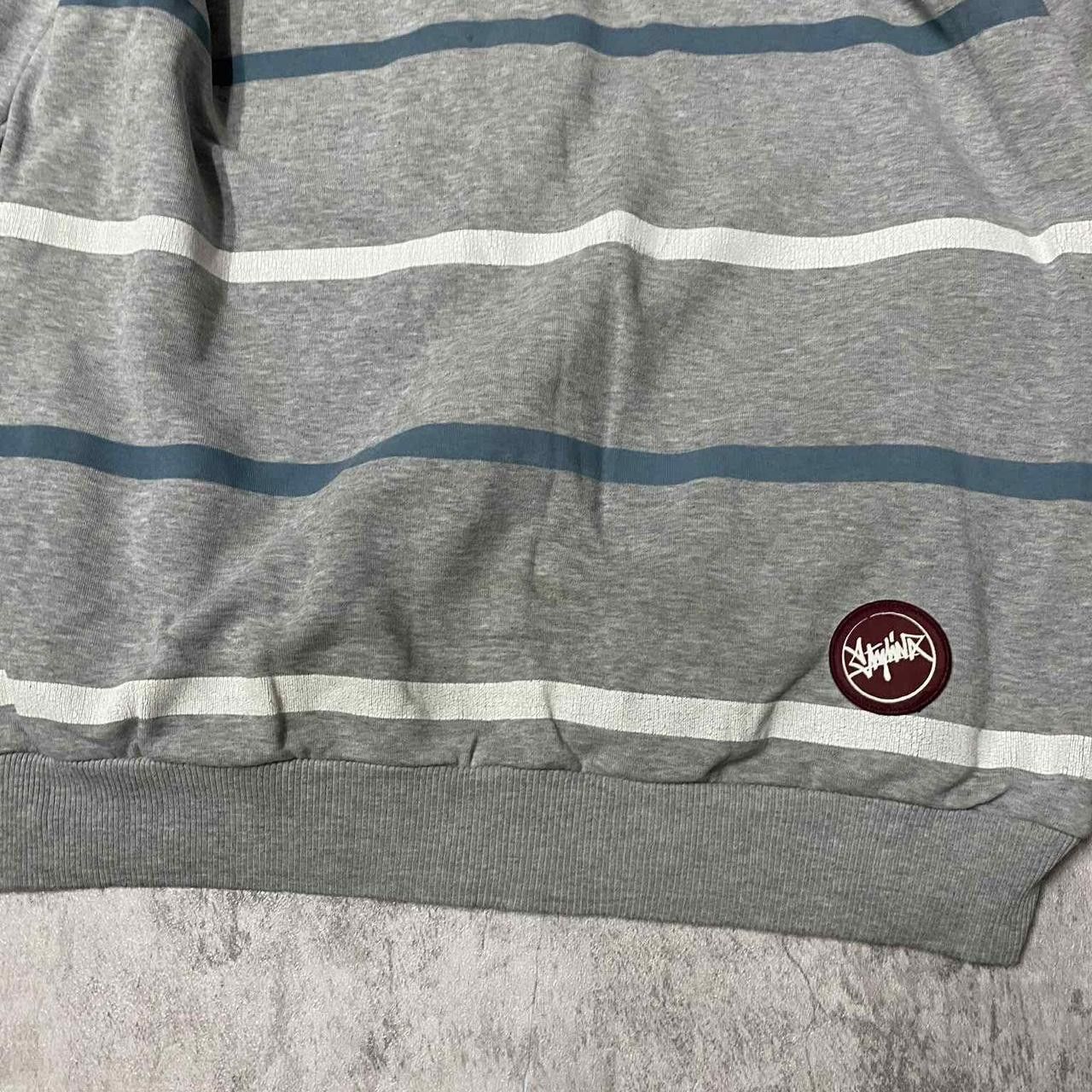 Other Grey and blue striped zip-up hoodie Size US L / EU 52-54 / 3 - 6 Thumbnail