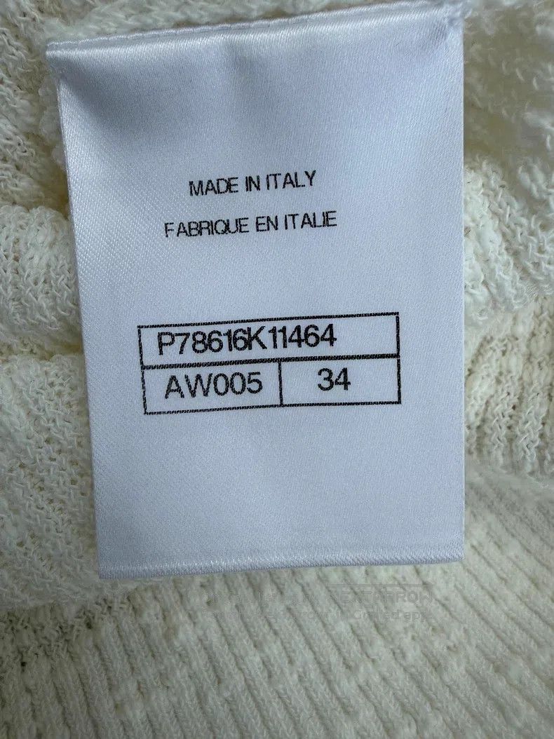Chanel Chanel 25M cocobeach Chanel white round-neck button knitte Size XXS / US 00 / IT 34 - 5 Thumbnail