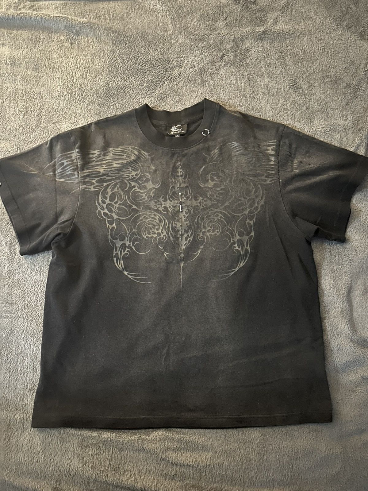 Vintage Onlycurse piercing tee Size US XL / EU 56 / 4 - 1 Thumbnail