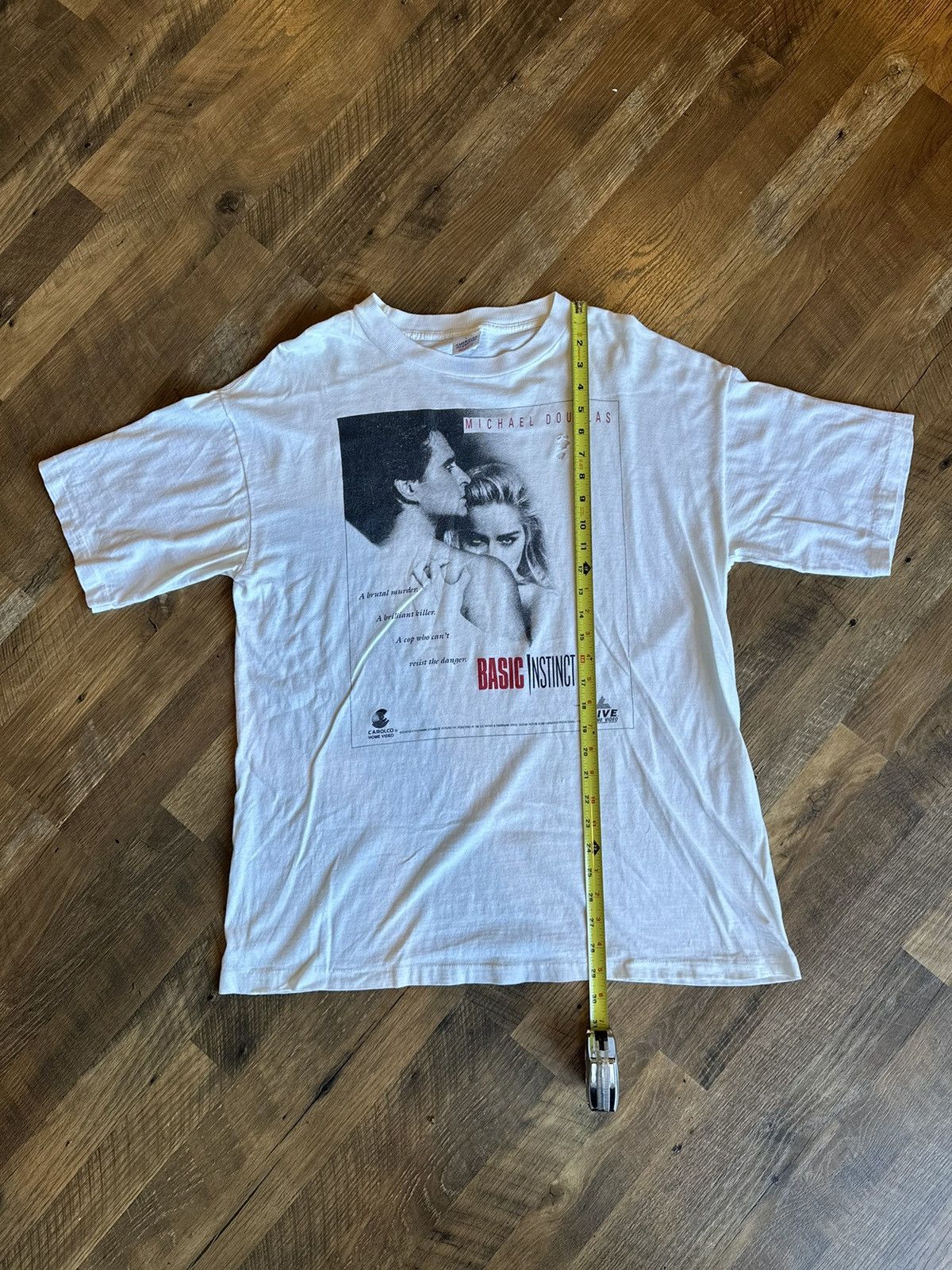 Vintage " Rare Basic Instinct Movie Promo T-Shirt “ Size US XL / EU 56 / 4 - 6 Thumbnail
