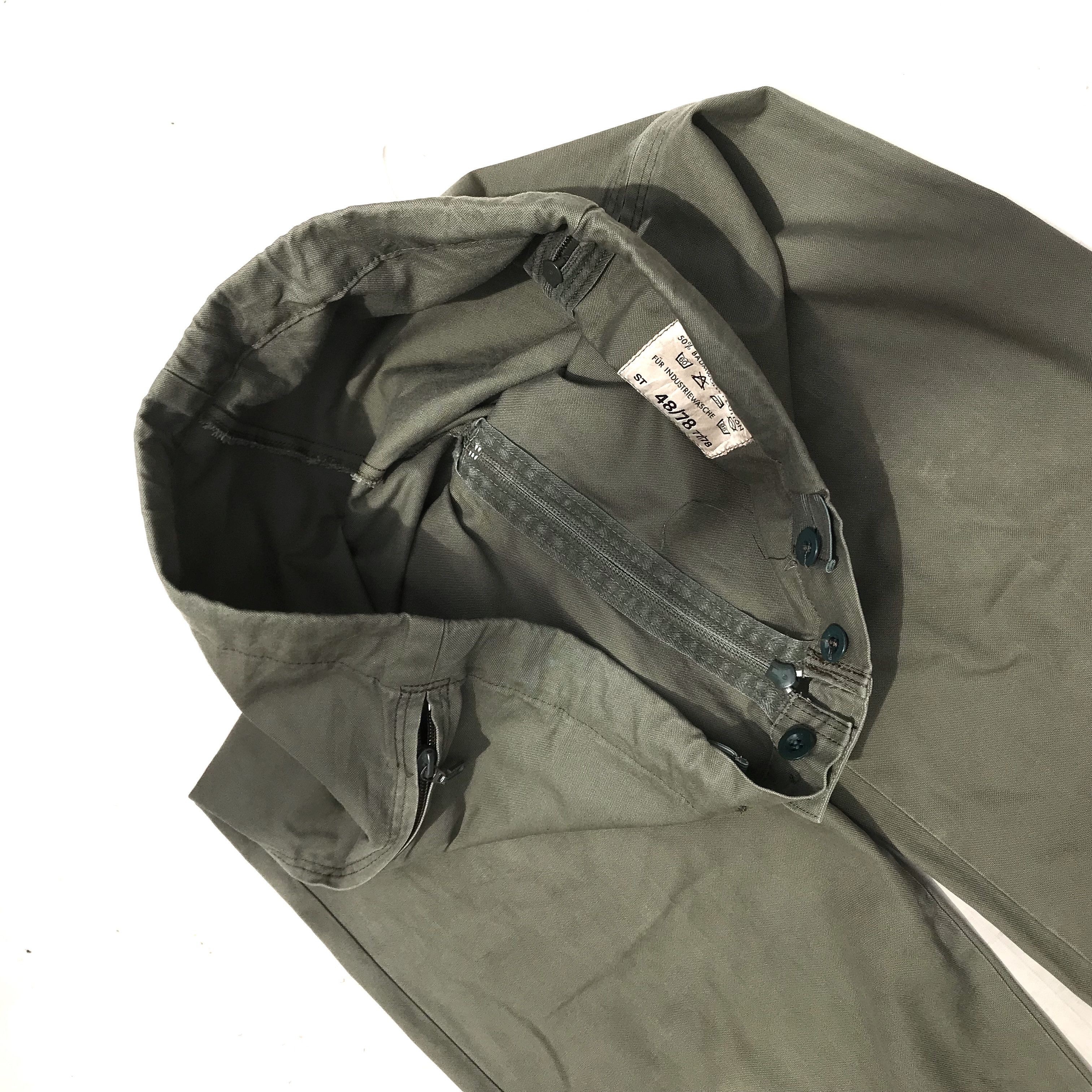Aeronautica Militare Vintage Germany Military trouser pants Green army military Size US 36 / EU 52 - 4 Thumbnail