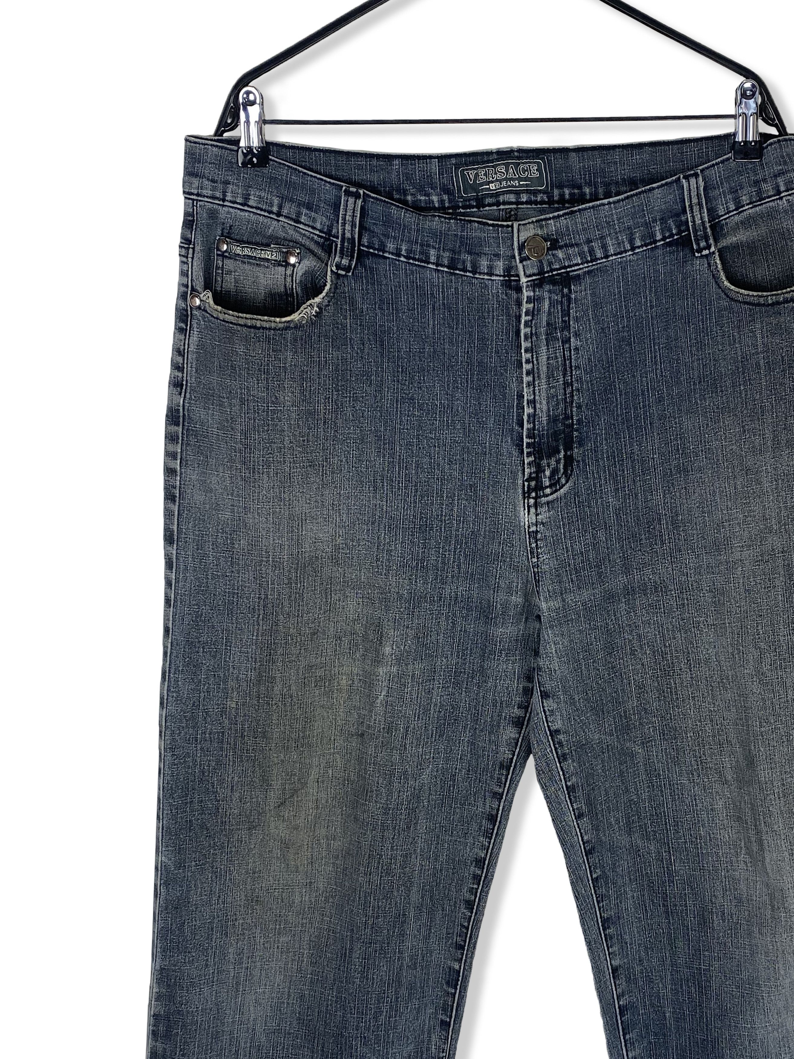 Versace 90s Vintage VERSACE V2 Denim Jeans M426 Size US 37 - 3 Thumbnail